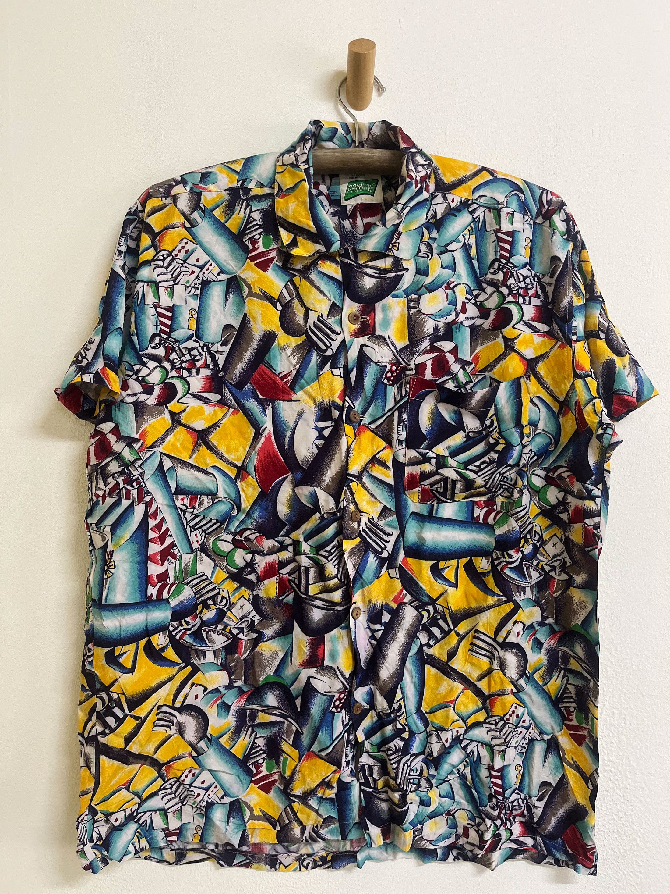 Sci-Fi Fantasy Vintage Primitive Full Printed Hawaii Hawaiian Surf Size US L / EU 52-54 / 3 - 1 Thumbnail