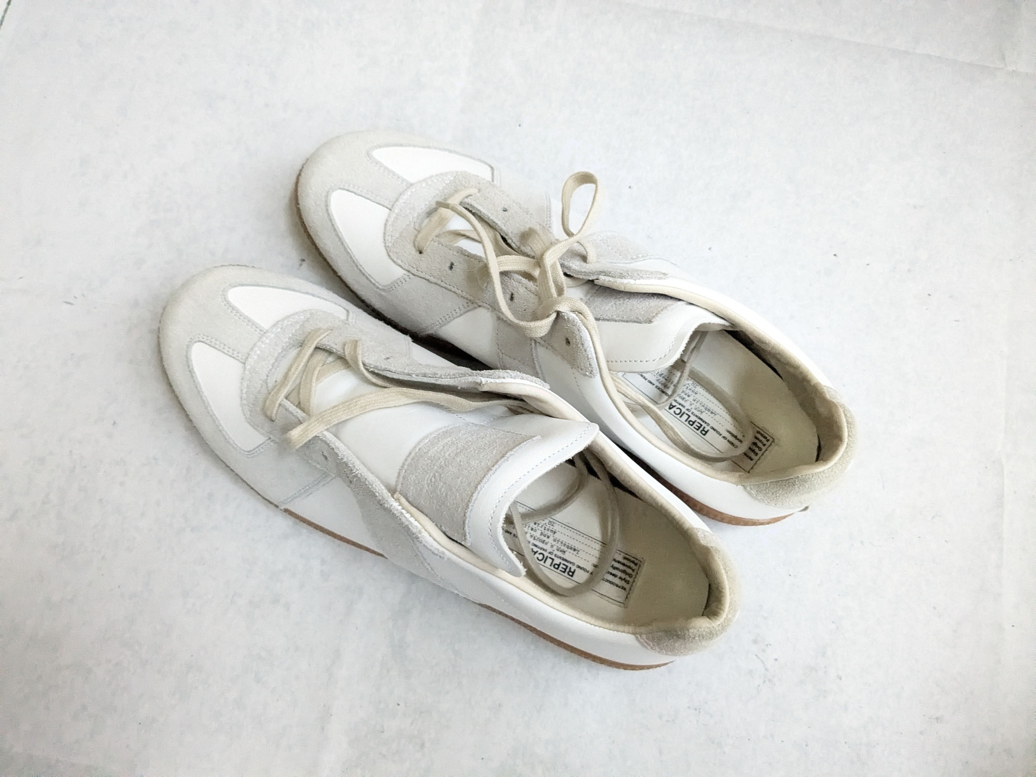 Maison Margiela Maison Margiela GAT White Gray 12 45 Low Tops Size US 12 / EU 45 - 14 Thumbnail