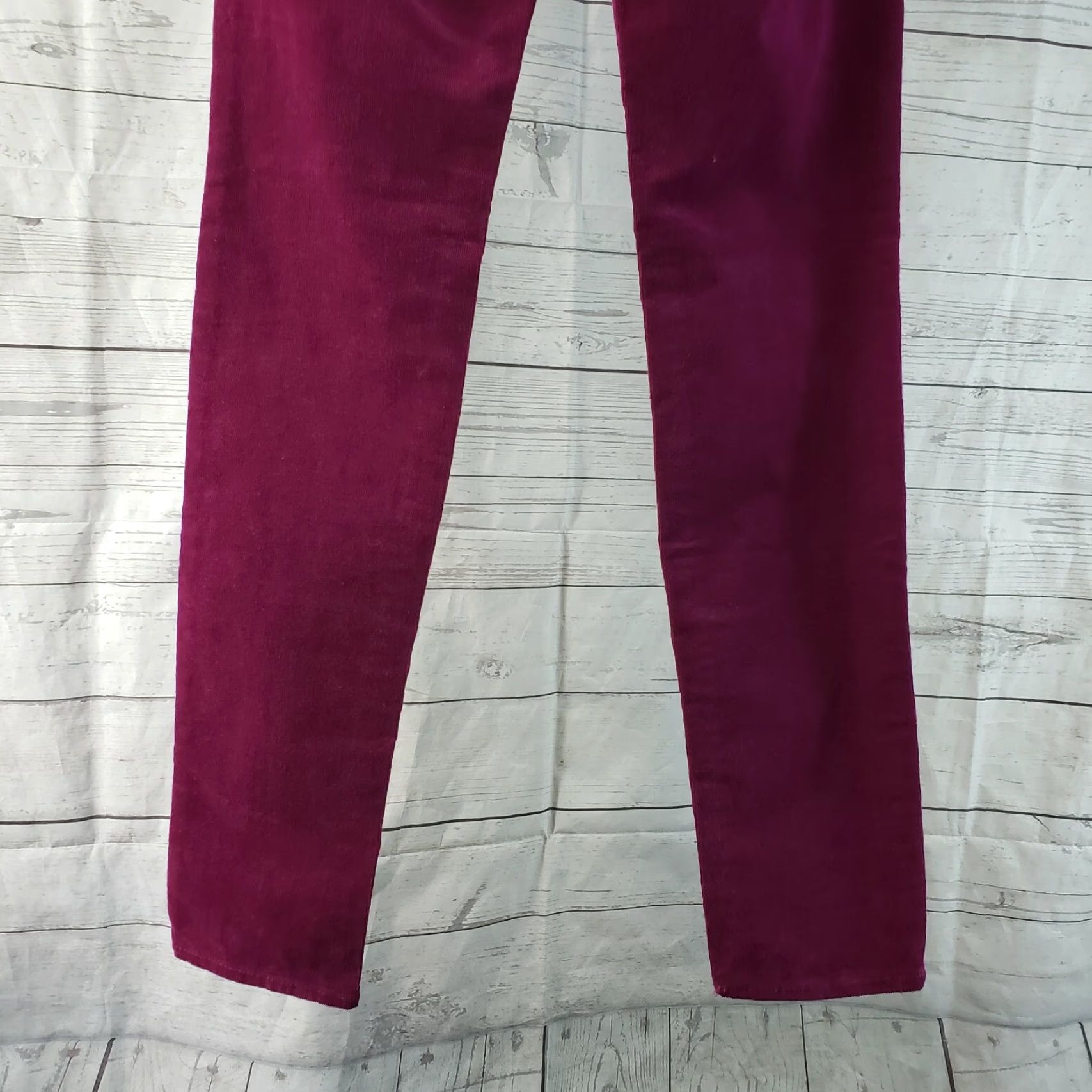 Vintage KUT from the Kloth Diana Skinny Corduroy Pants Womens Sz 2 Pink Low Rise Pants Skinny Womens 2 Pink Corduroy VINTAGE? (No) Size 26" / US 2 / IT 38 - 5 Thumbnail