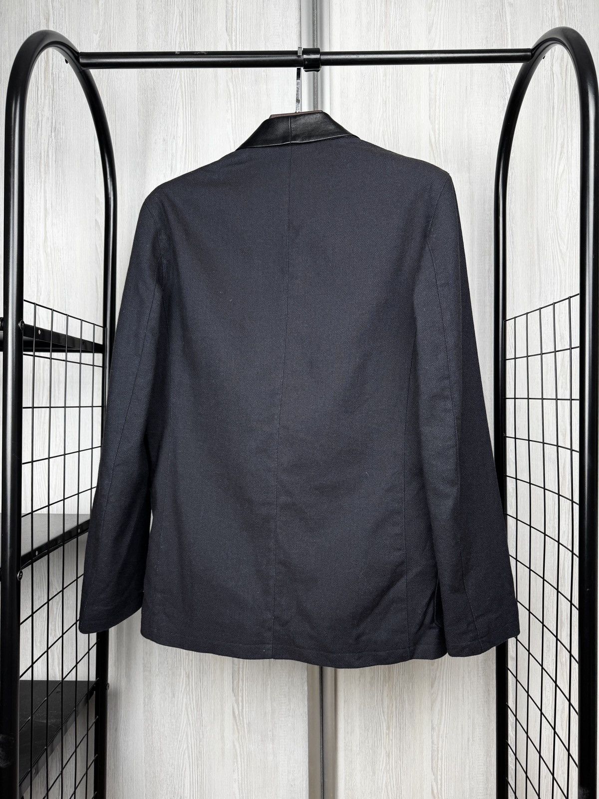 Filippa K Flippa K M. David Tuxedo Jacket Cotton Wool Leather blazer Size 40R - 7 Thumbnail