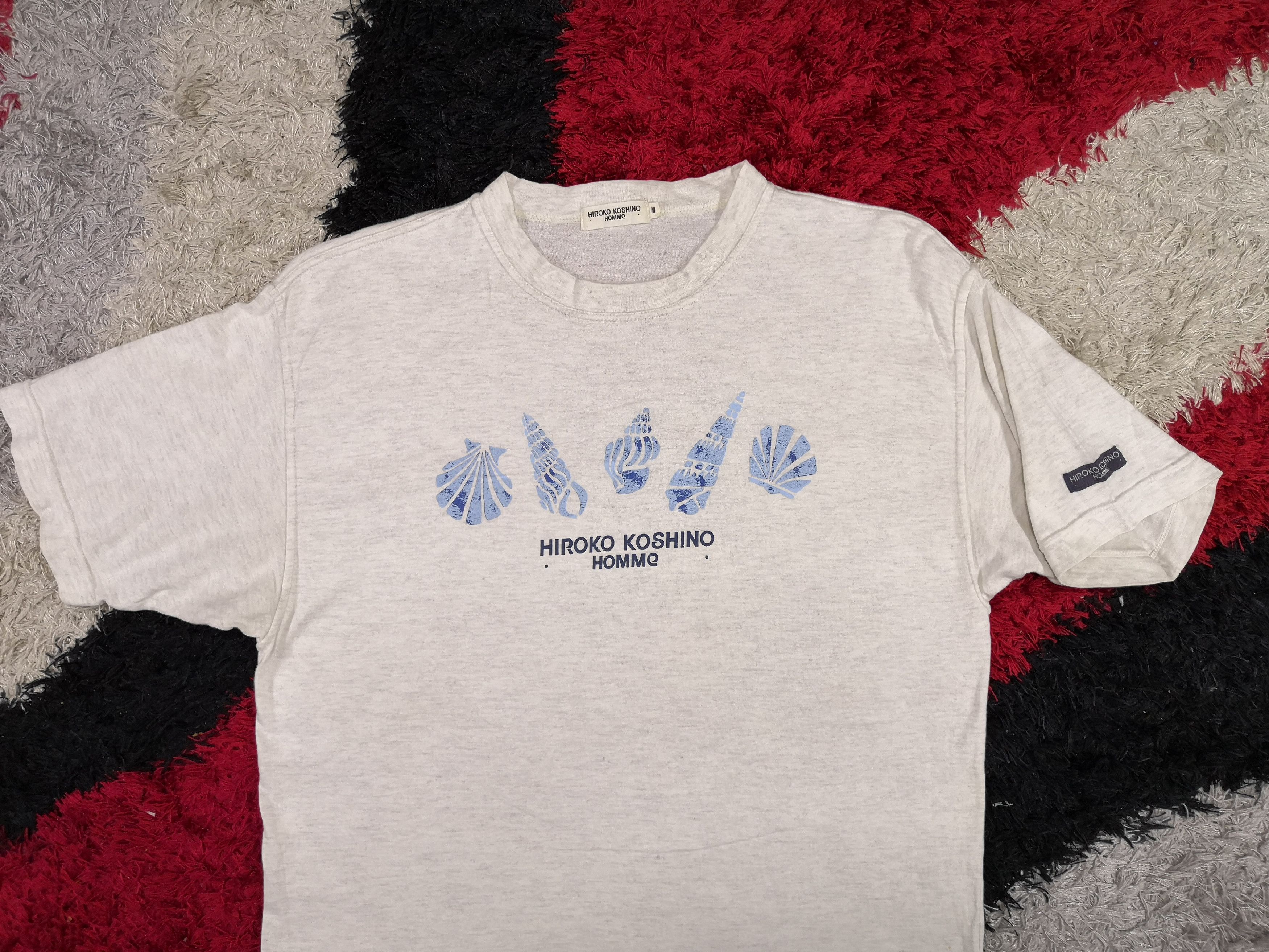 Hiroko Koshino Homme Vintage 90s Hiroko Koshino Homme T-shirt Japanese Crewneck Size US M / EU 48-50 / 2 - 2 Thumbnail