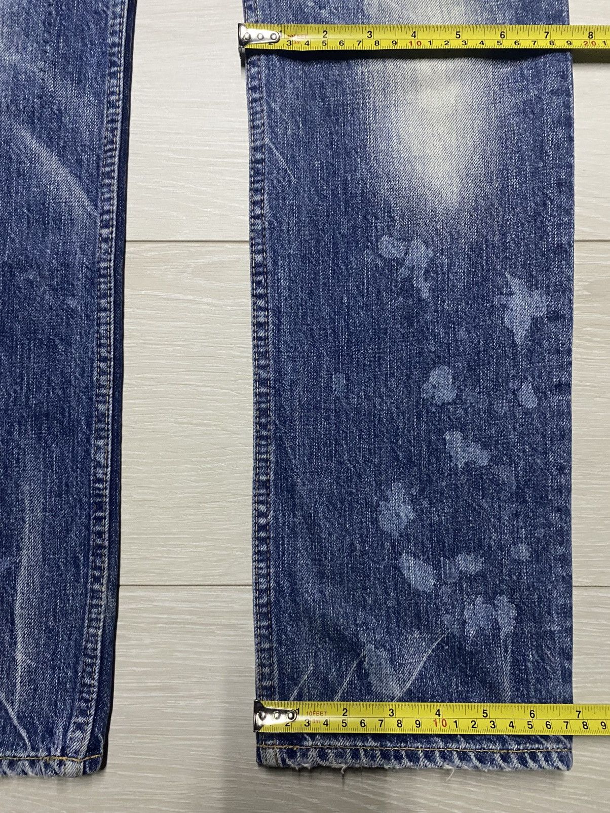 Neighborhood Vintage Japanese Brand Rnaic Repair Bleach Skinny Jeans Size US 31 - 16 Thumbnail