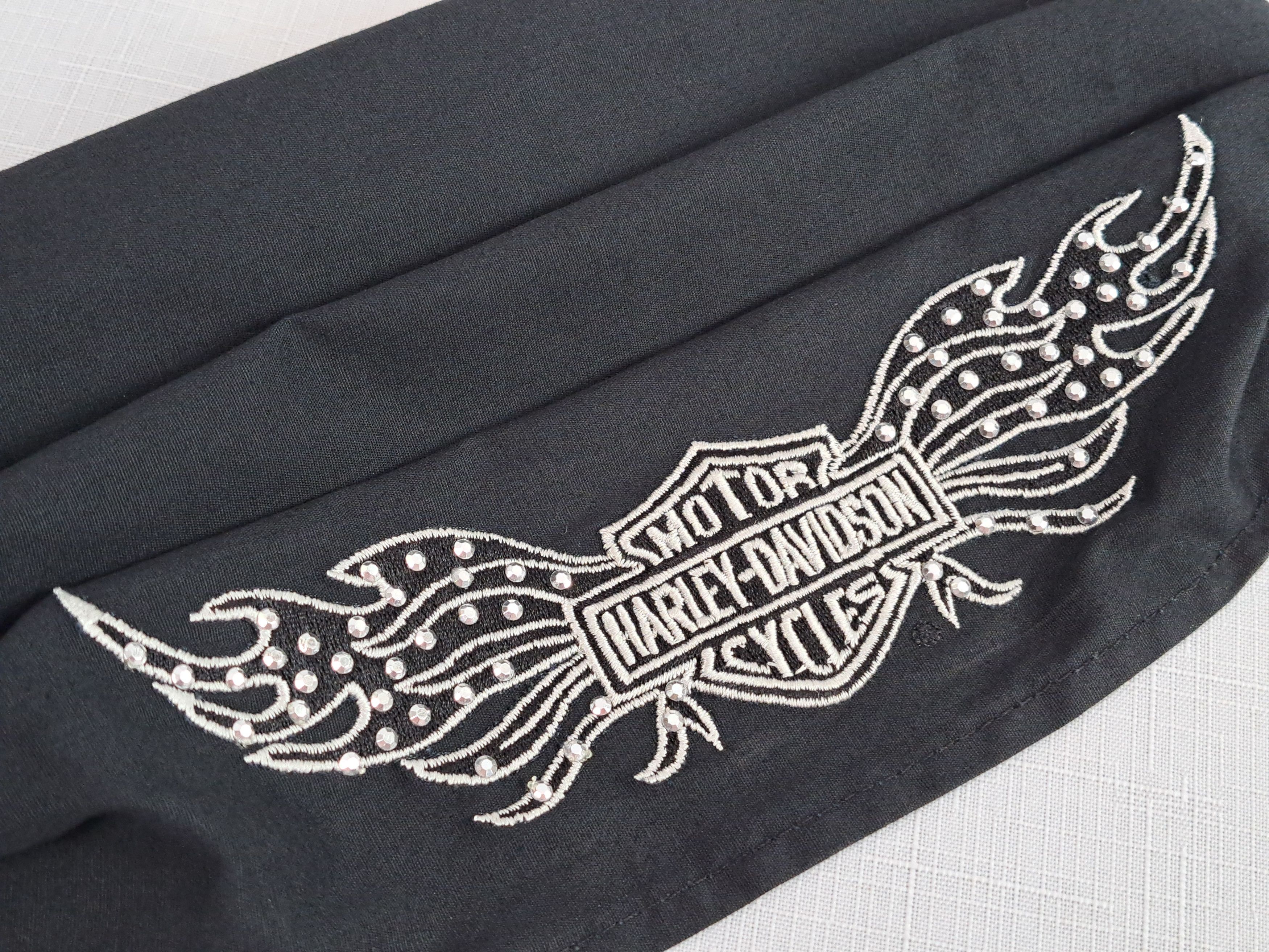 Harley Davidson Harley Davidson rhinestone headband/headwrap. Size ONE SIZE - 2 Thumbnail