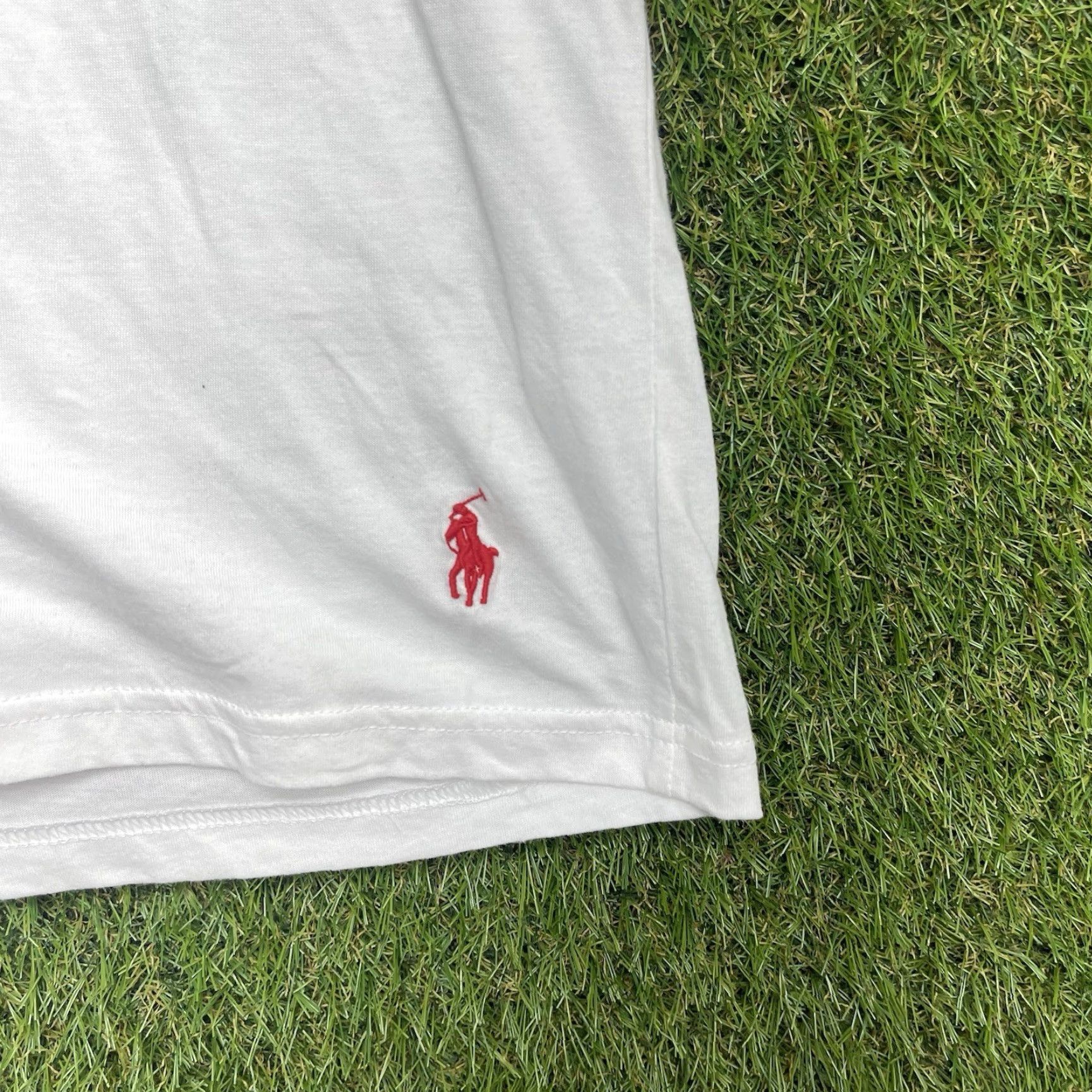 Polo Ralph Lauren Polo Ralph Lauren Shirt Mens XL Slim Fit Short Sleeve Crew Neck Pullover White Size US XL / EU 56 / 4 - 3 Thumbnail