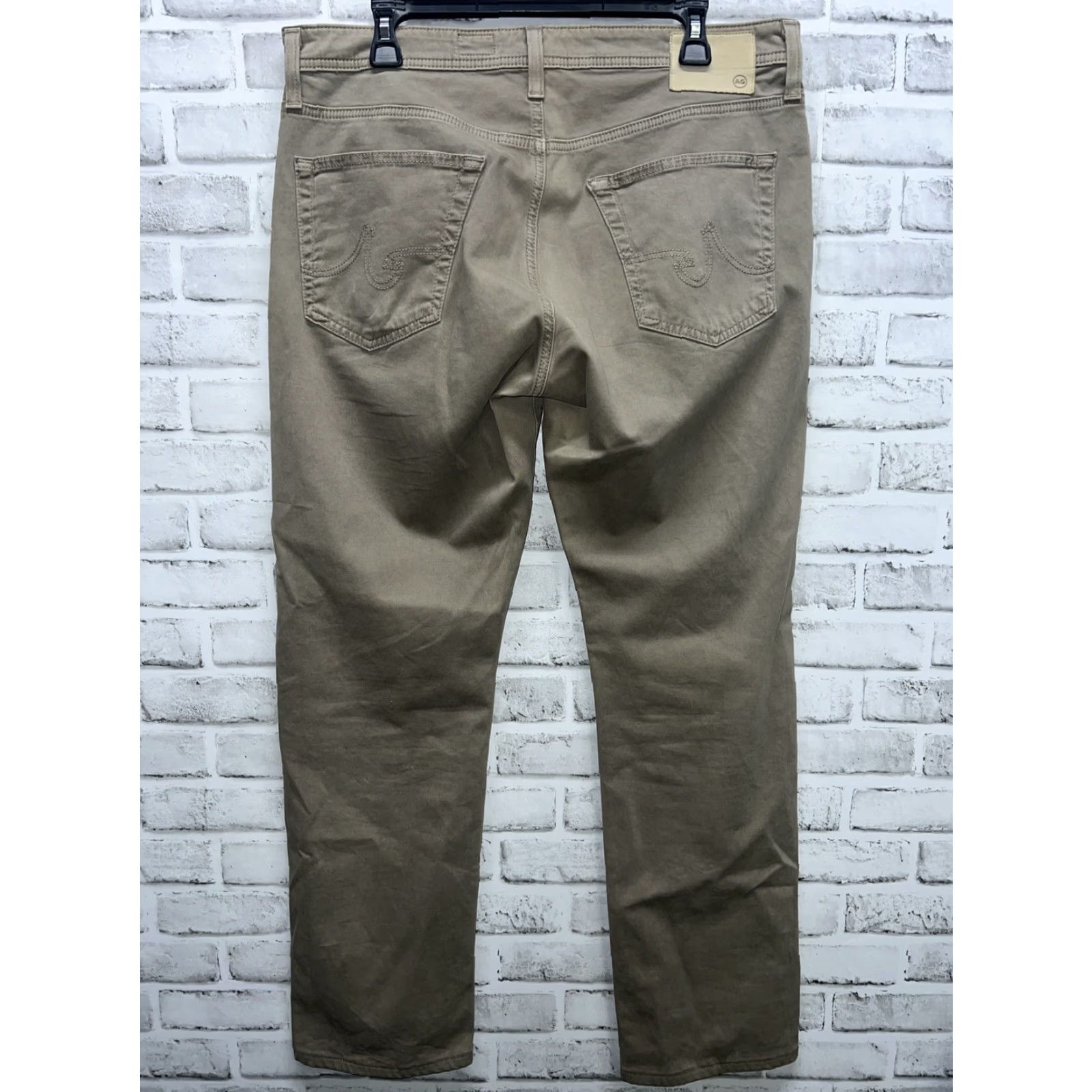 Vintage AG Adriano Goldschmied Pants Mens 34x32 Beige Chino Regular Size 34 Inseam 32 Mens Size US 34 / EU 50 - 4 Thumbnail