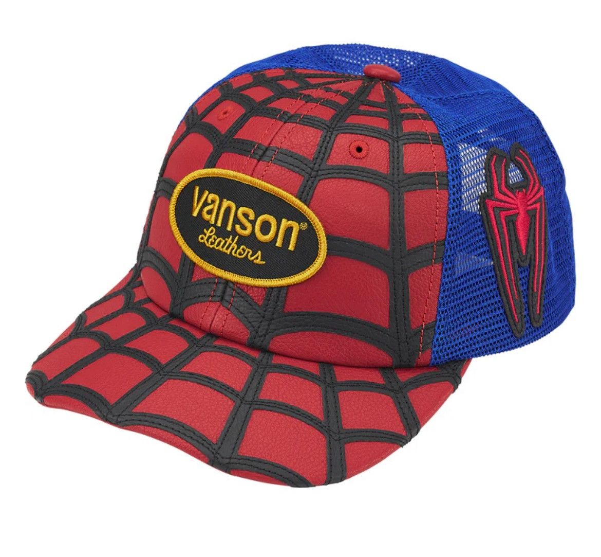 Supreme × Vanson Leathers Supreme Vanson Leathers Spiderman Meah Back 6 Panel Online Size ONE SIZE - 1 Thumbnail
