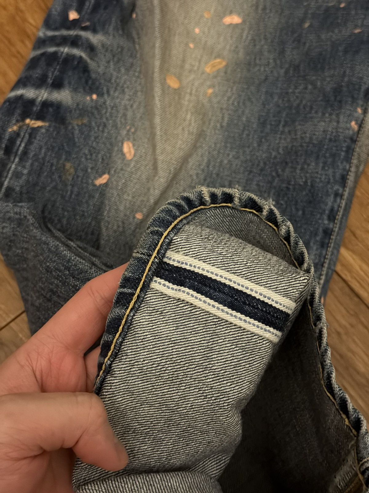Visvim Social Sculpture 10 Paint-Splattered Selvedge Jeans Size US 34 / EU 50 - 2 Thumbnail