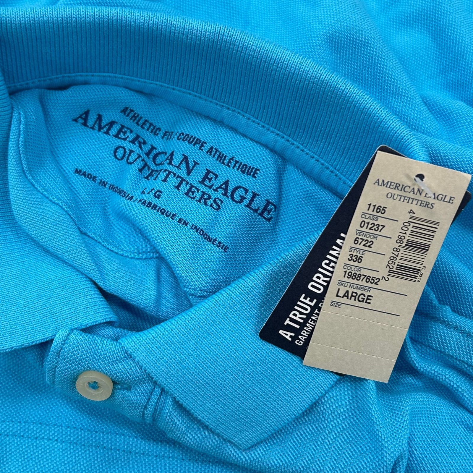 American Eagle Outfitters New American Eagle Outfitters blue polo shirt size Large Size US L / EU 52-54 / 3 - 4 Thumbnail