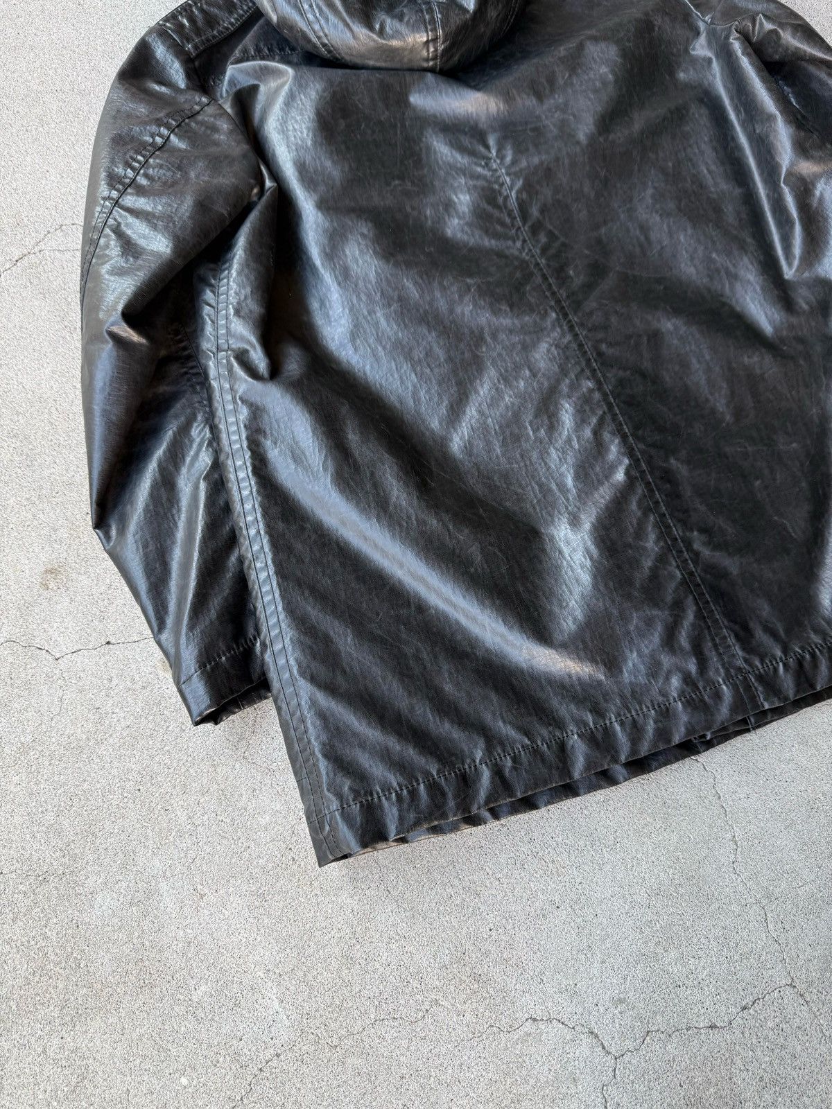 Black Barrett BLACKBARRETT by Neil Barrett Black Coated Hooded Parka Size US S / EU 44-46 / 1 - 7 Thumbnail