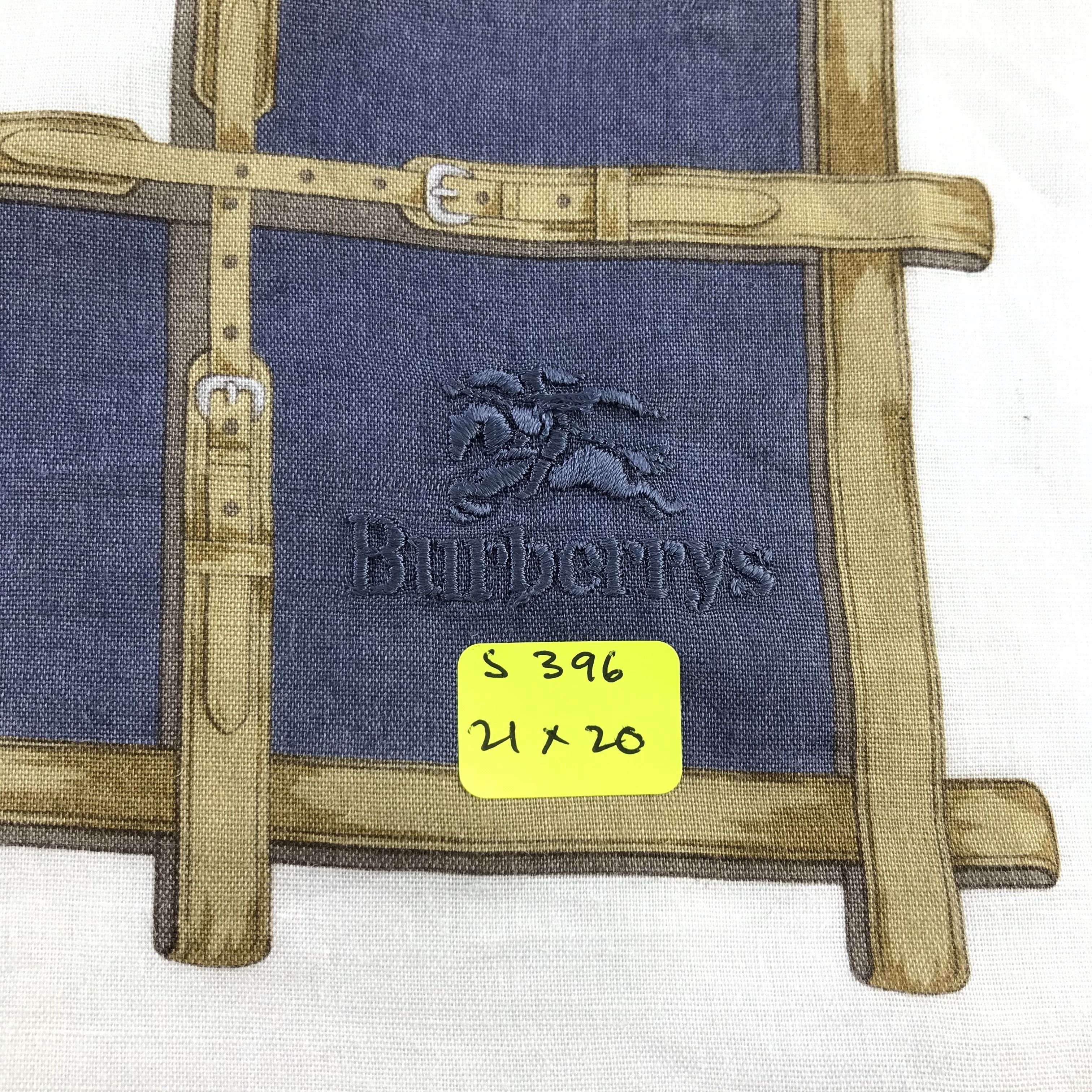 Burberry × Vintage Burberry Bandana / Handkerchief / Neckerchief - S396 Size ONE SIZE - 5 Thumbnail