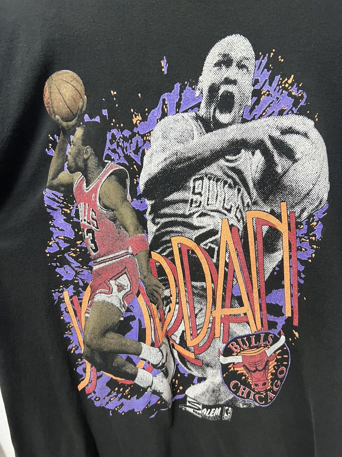 NBA × Salem Sportswear Micheal Jordan Chicago Bulls Size US XL / EU 56 / 4 - 8 Thumbnail