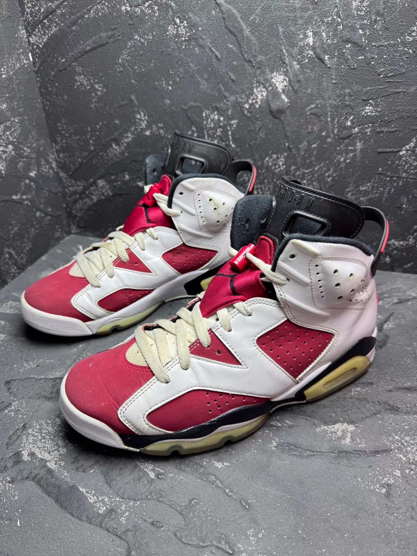 Nike Nike Air Jordan 6 White & Red Carmine 2021 Q10 Size US 9 / EU 42 - 1 Thumbnail
