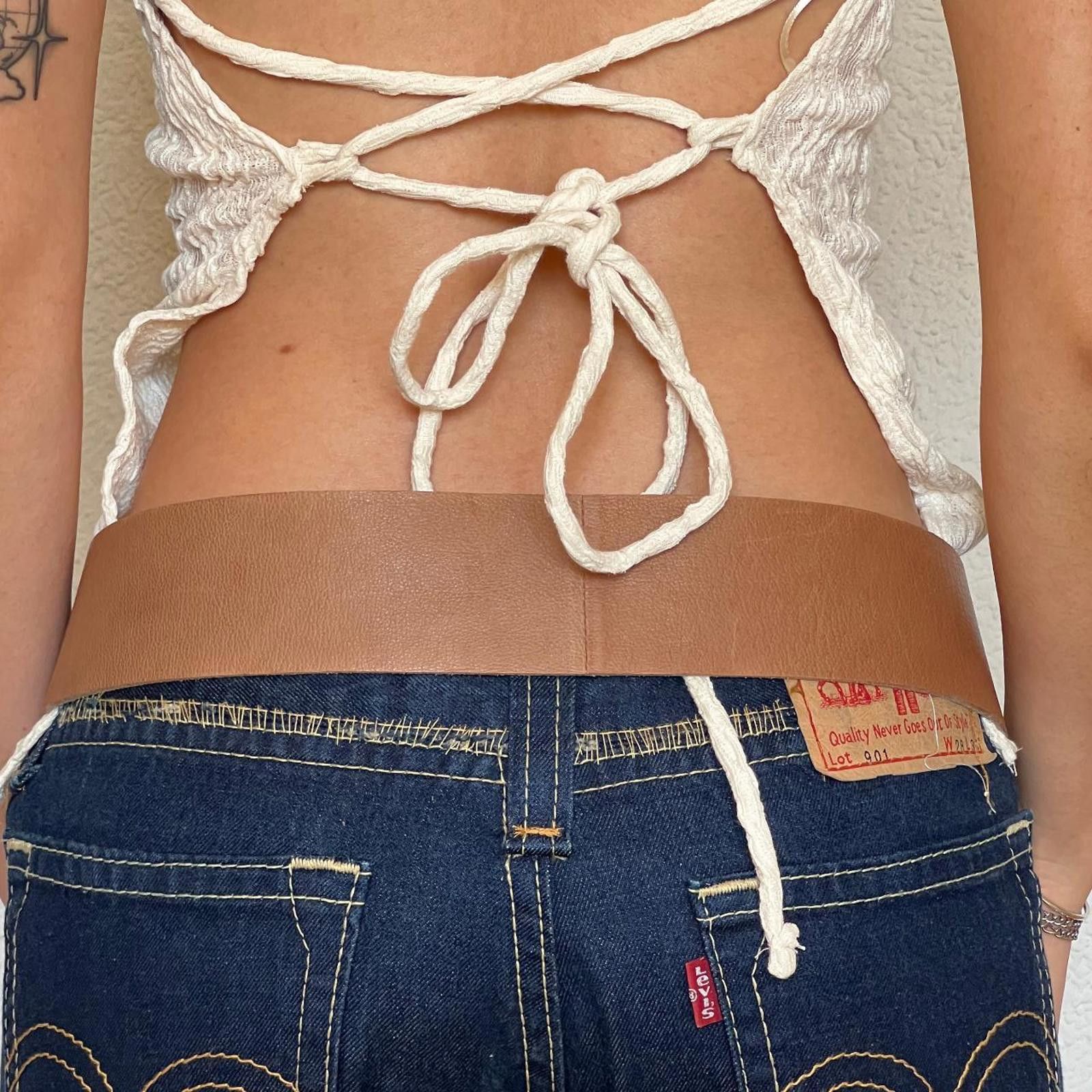 Dolce & Gabbana D&G Tan Belt with Big Buckle Energy Size ONE SIZE - 3 Thumbnail