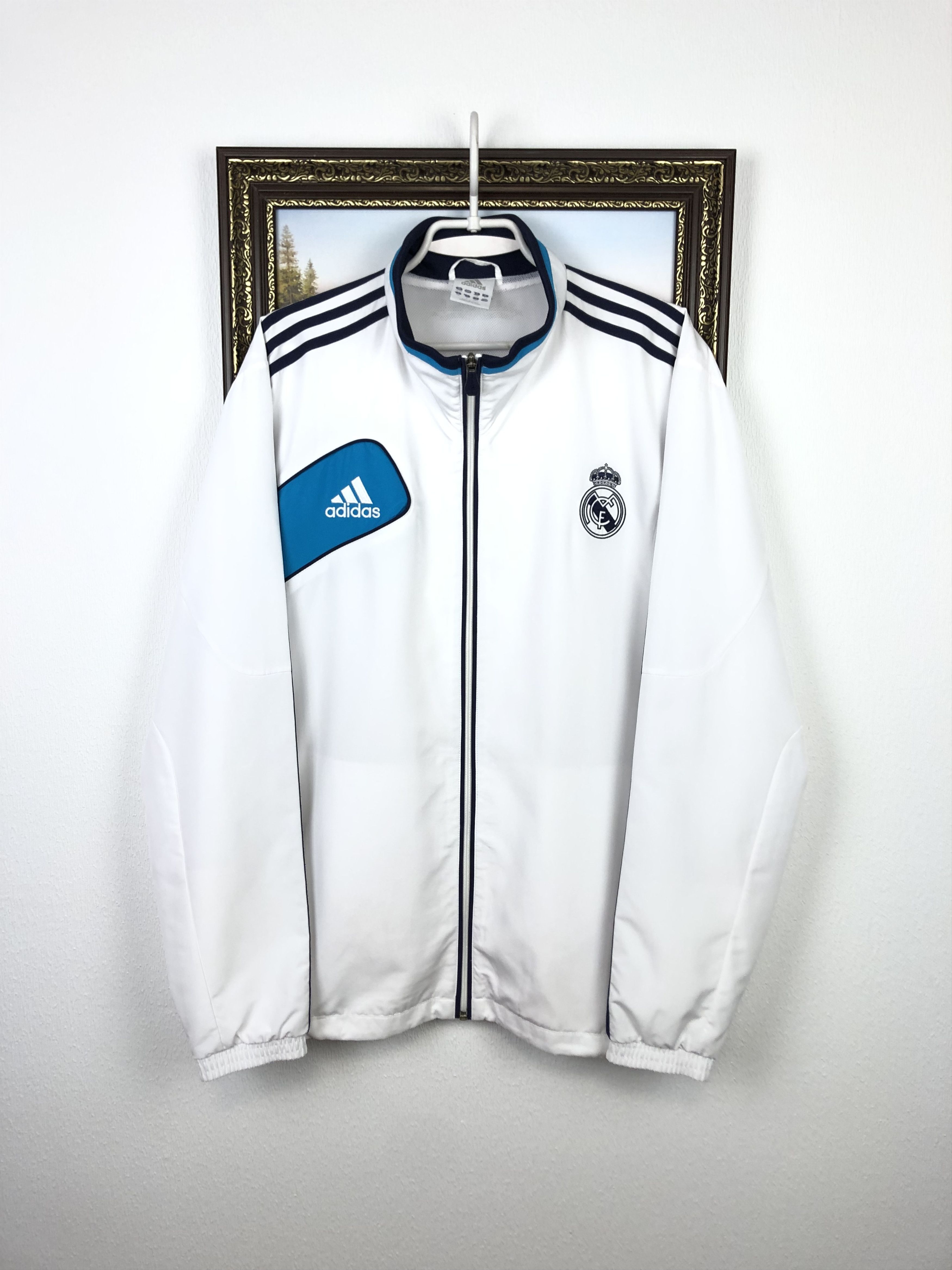 Adidas Vintage Adidas Real Madrid Football Jacket Soccer Track Top Size US XXL / EU 58 / 5 - 1 Thumbnail