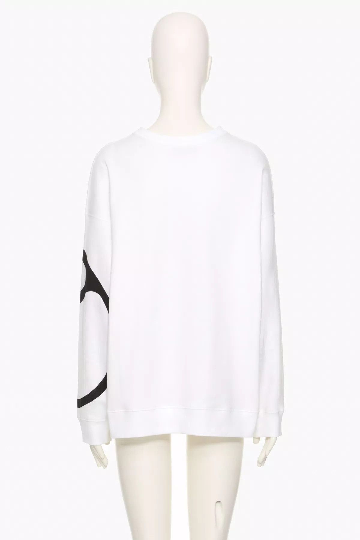 Valentino o1s1wg110625 Jersey Sweatshirt in White Size M / US 6-8 / IT 42-44 - 3 Thumbnail