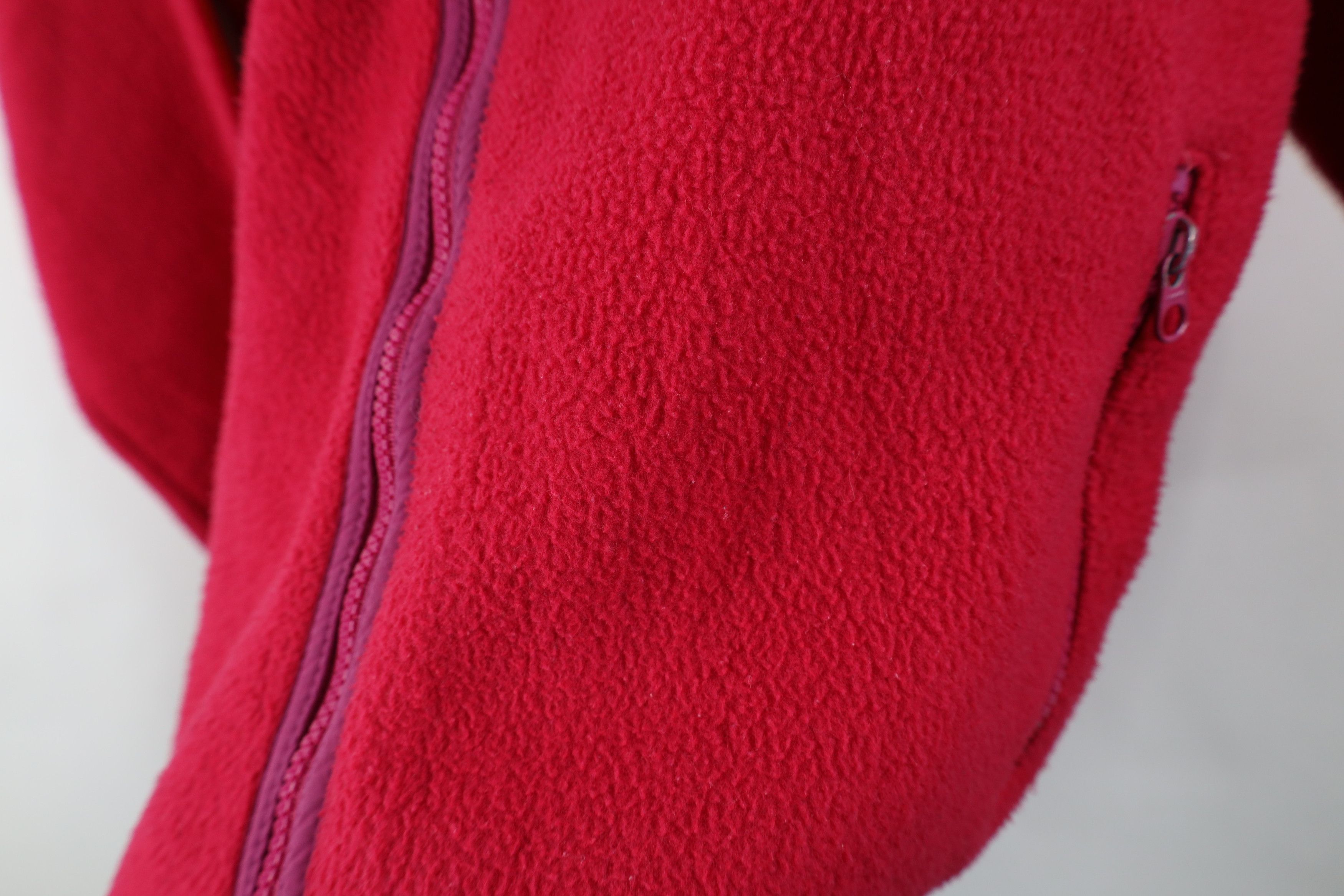 L.L. Bean Vintage 90s LL Bean Script Fleece Full Zip Jacket USA Pink Size M / US 6-8 / IT 42-44 - 6 Thumbnail