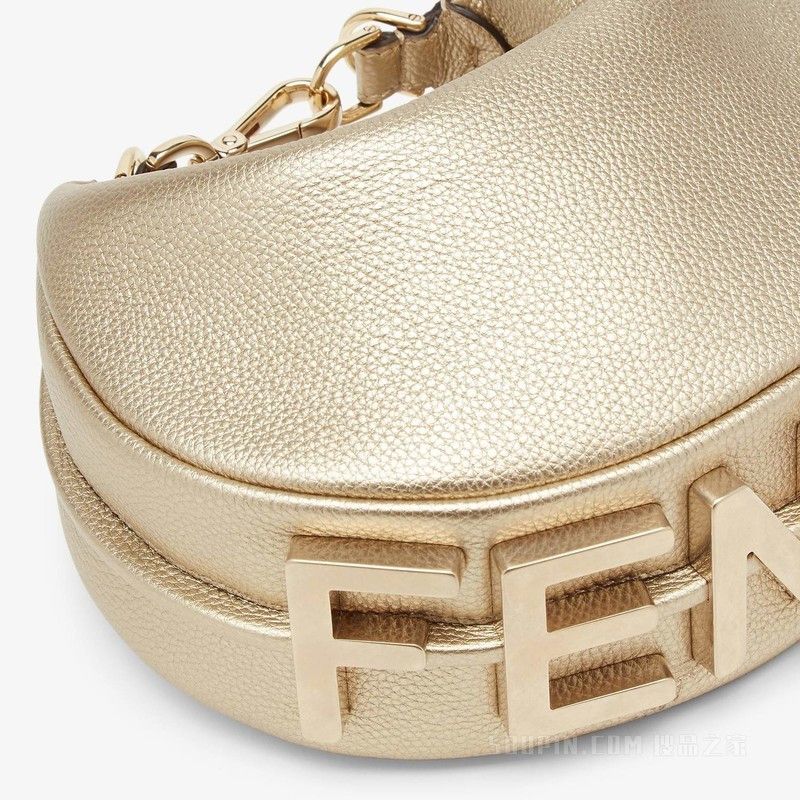 Fendi o1s1wg111125 Size: OS/ Fendigraphy Mini in Golden Size ONE SIZE - 4 Thumbnail