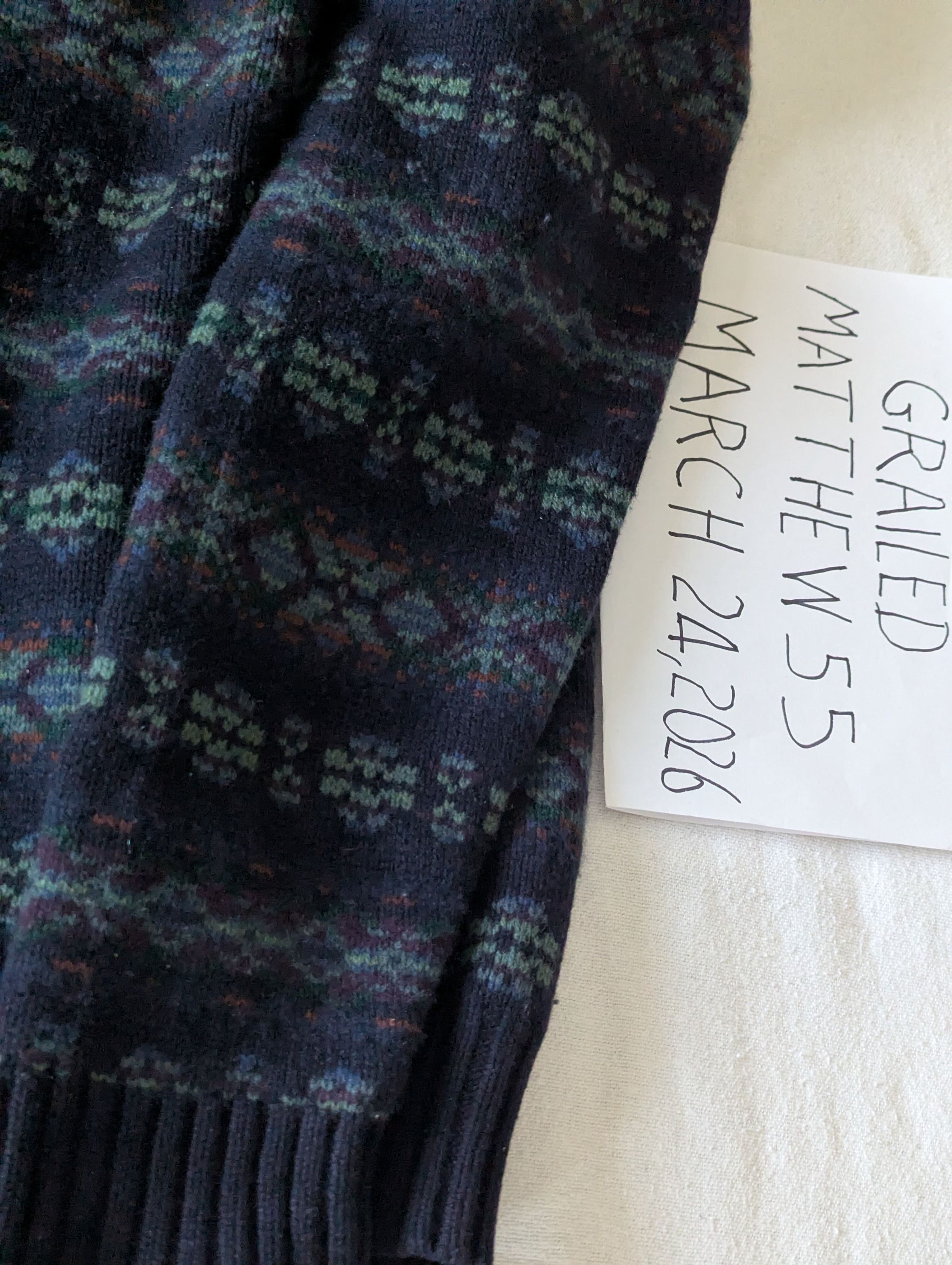 Polo Ralph Lauren Vintage Hand Woven Sweater made of wool & CM Size US L / EU 52-54 / 3 - 1 Thumbnail