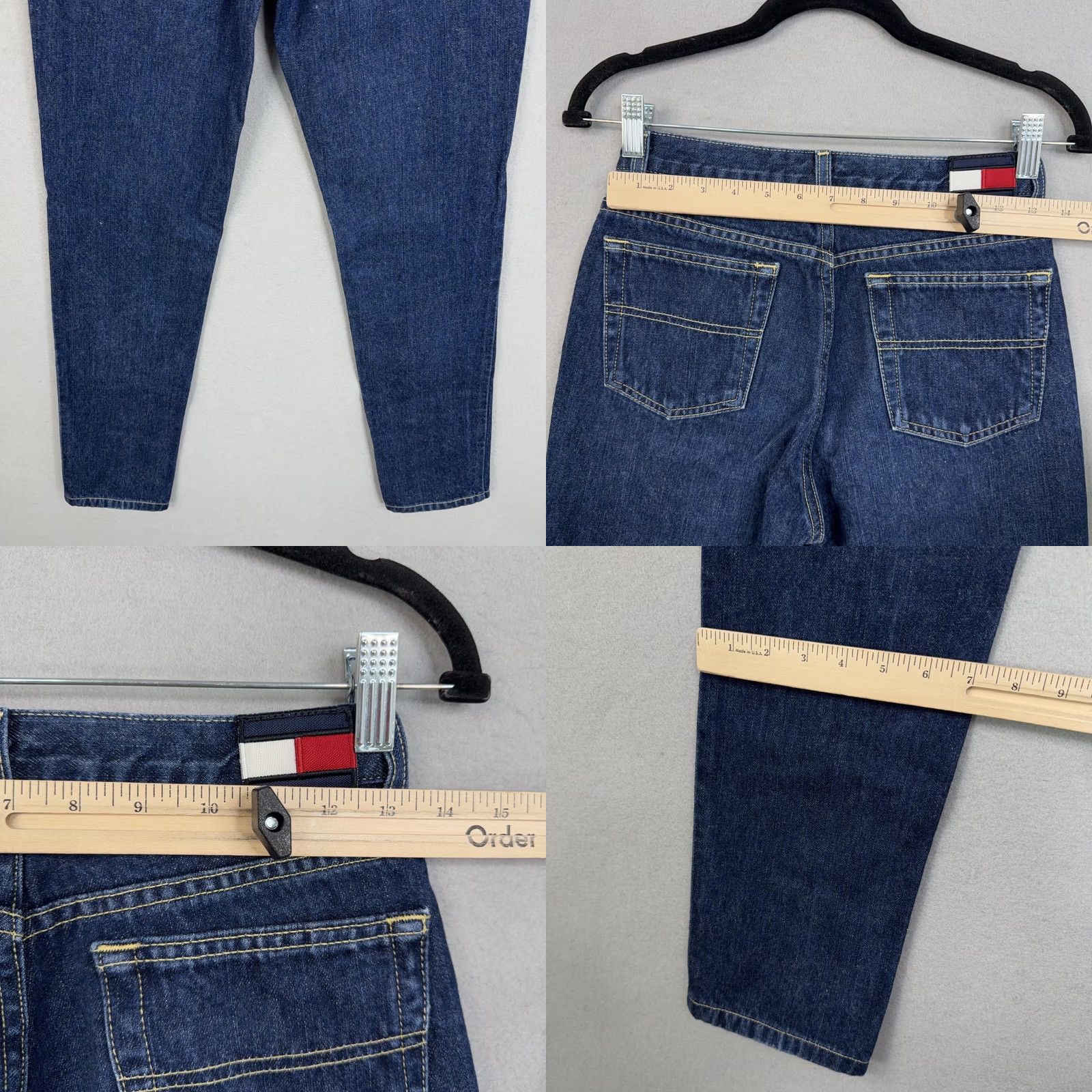 Vintage VINTAGE Tommy Jeans Jeans Womens 1 Blue Tapered Denim Juniors Y2K Roc Roc Womens Jeans Size 25" / US 0 / IT 36 - 8 Thumbnail