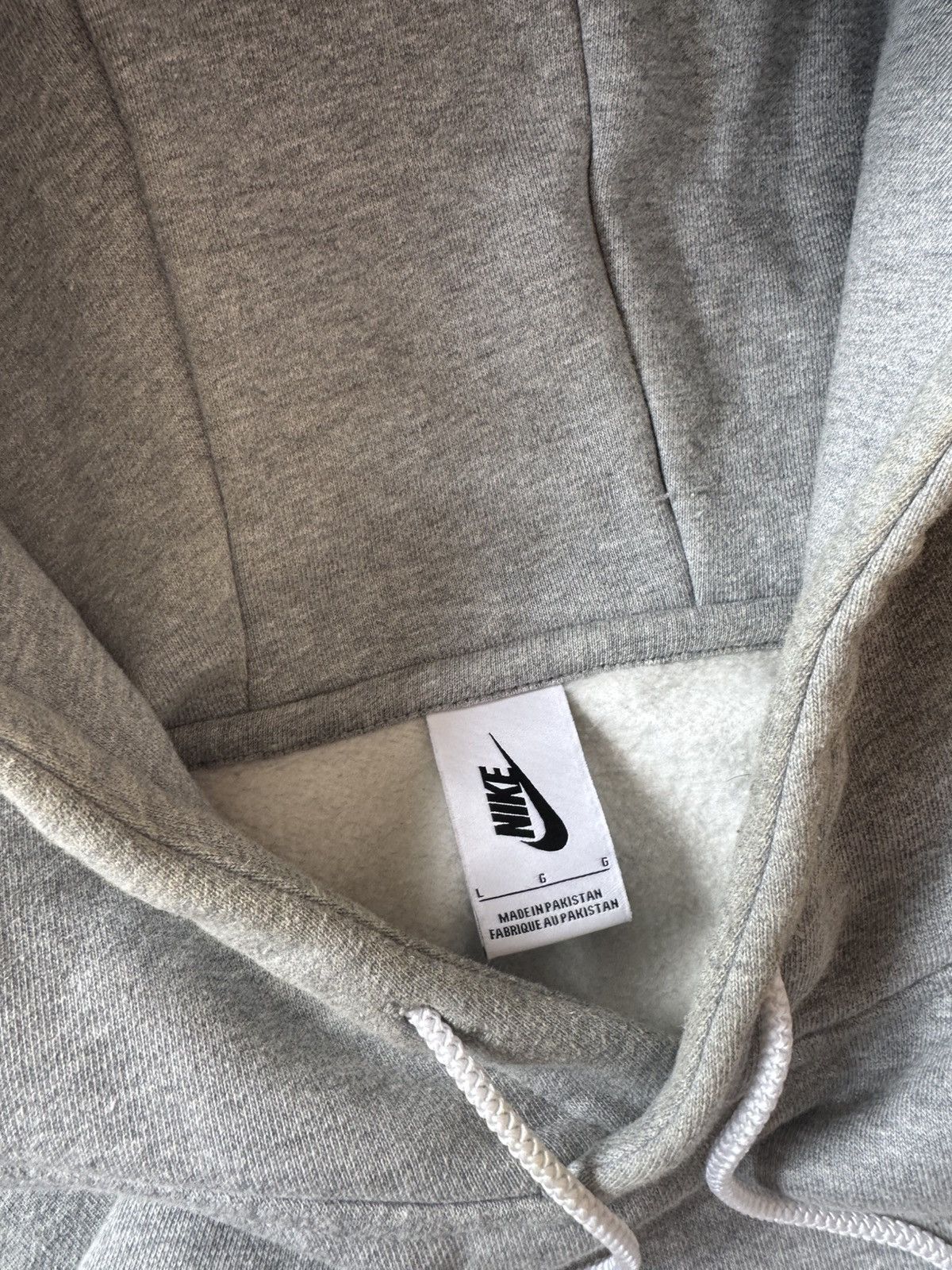Nike × Vintage NIKE LAB VINTAGE 00s y2k OVERSIZE BAGGY HOODIE BASIC LOGO Size US L / EU 52-54 / 3 - 7 Thumbnail