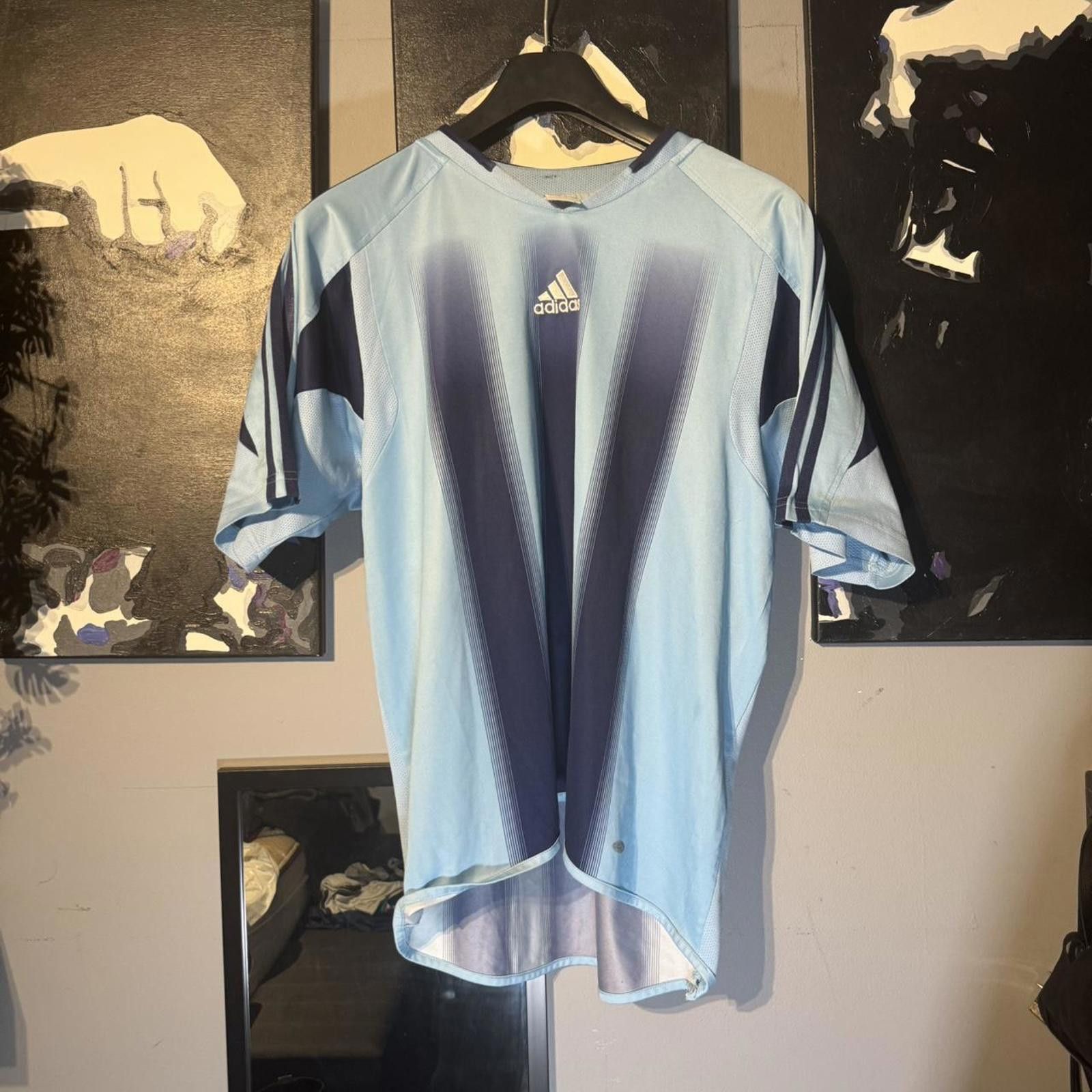 Adidas Adidas Teamgeist 2004 Training Jersey – Sky Blue / Navy Size US XL / EU 56 / 4 - 1 Thumbnail