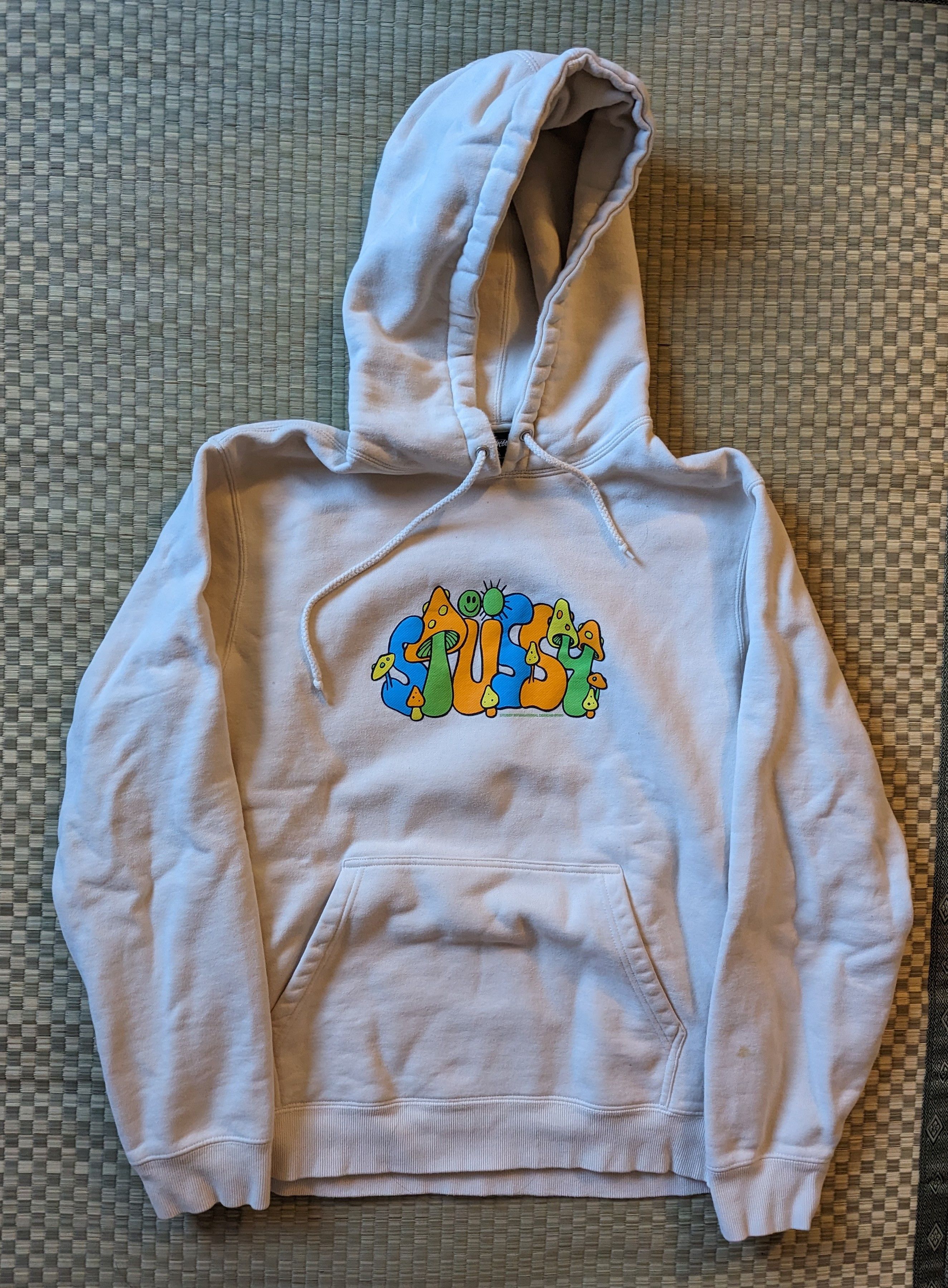 image of Stussy Colorado Print Hoodie Sweatshirt in Cement, Men's (Size Large)
