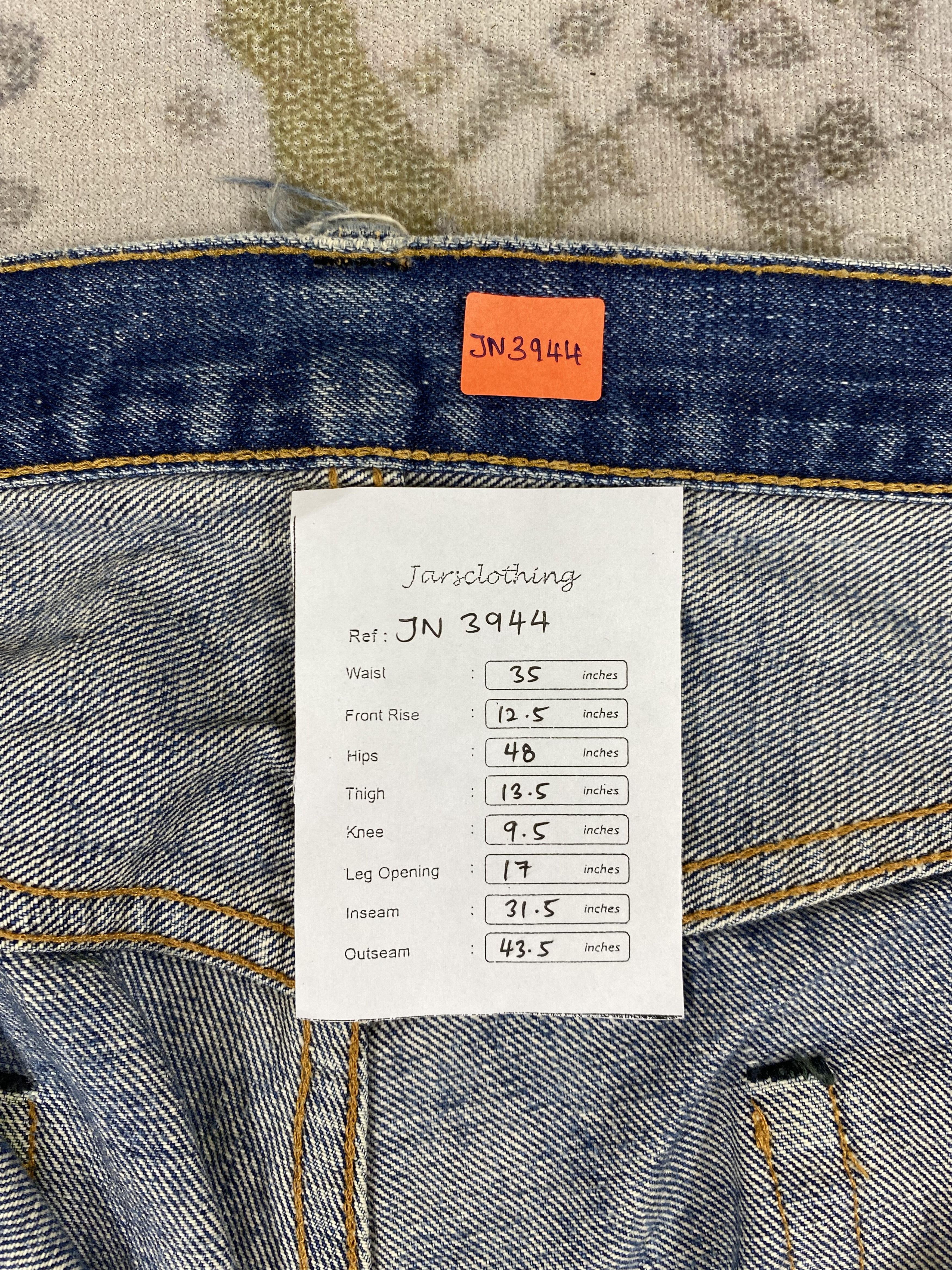 Levi's Vintage Clothing 35x31.5 Vintage Levi's 501 Big E Top Button 8-JN3944 Size US 35 - 7 Thumbnail