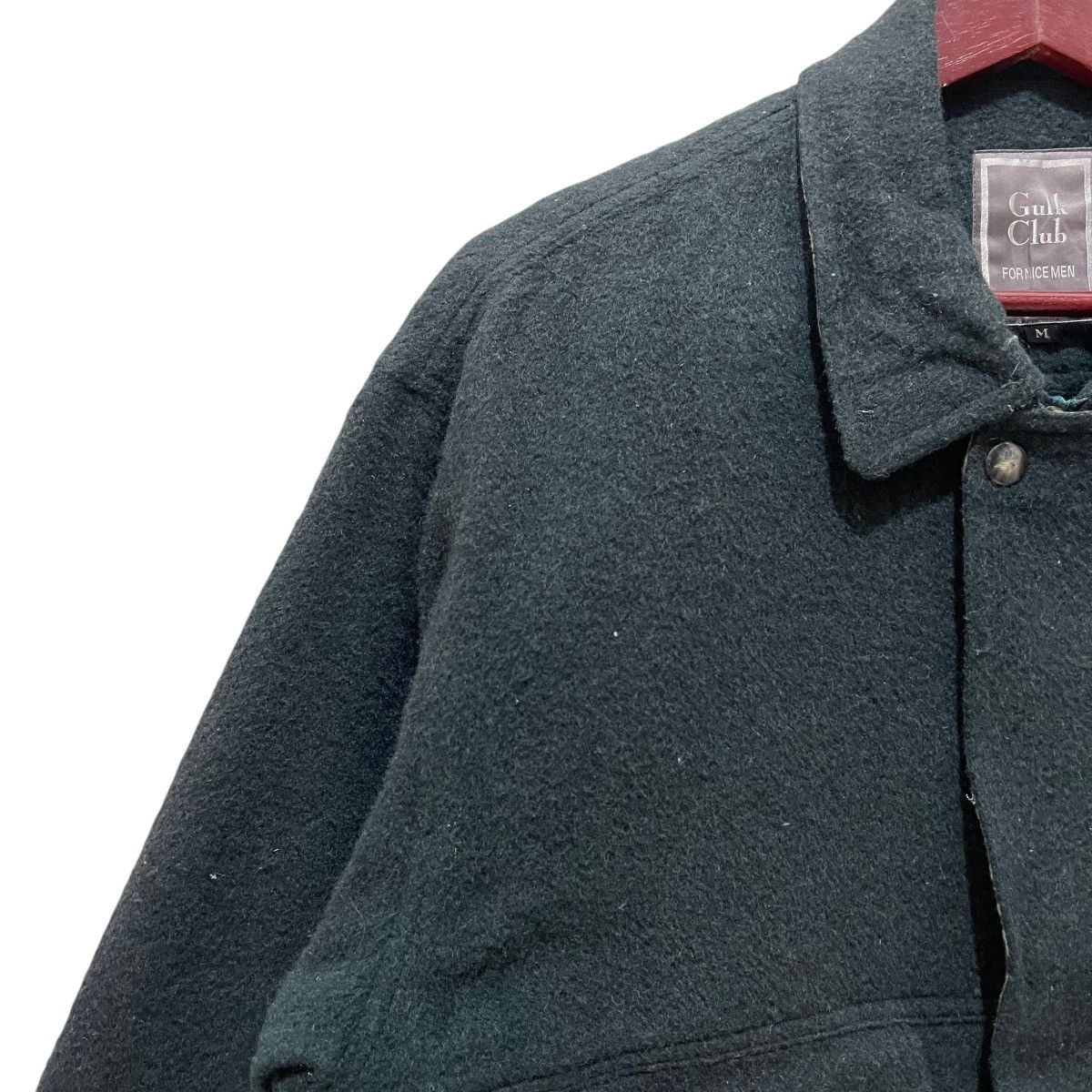 Designer × Vintage Vintage 90s Gulk Club For Nice Man Wool Bomber Jacket Size US M / EU 48-50 / 2 - 4 Thumbnail