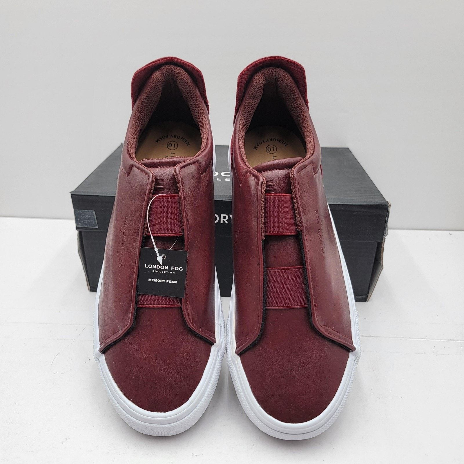 London Fog London Fog Mens Sz 10M Cabernet Francis Slip On Memory Foam Size US 10 / EU 43 - 3 Thumbnail