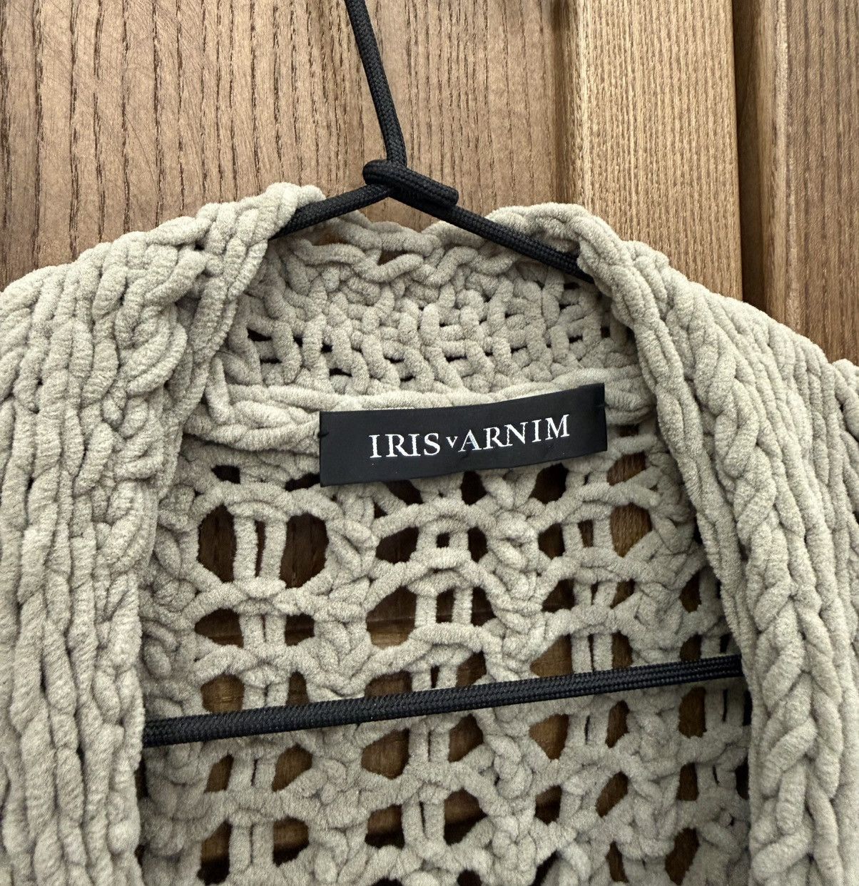 Iris von Arnim Iris Von Arnim Gray Cable Knit Cardigan Short Sleeve Sweater Size M / US 6-8 / IT 42-44 - 6 Thumbnail