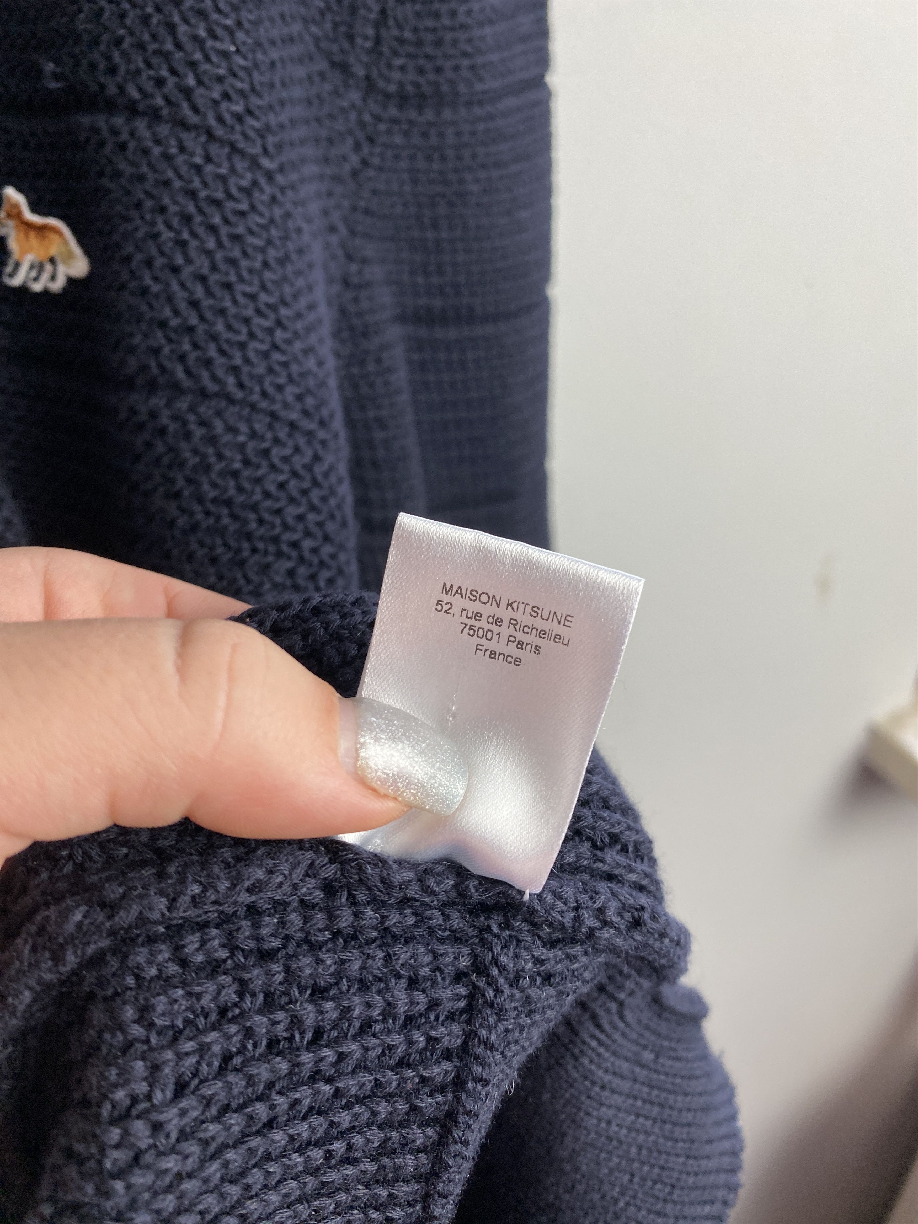Maison Kitsune Maison Kitsune small fox logo sweater knitwear Size US S / EU 44-46 / 1 - 5 Thumbnail