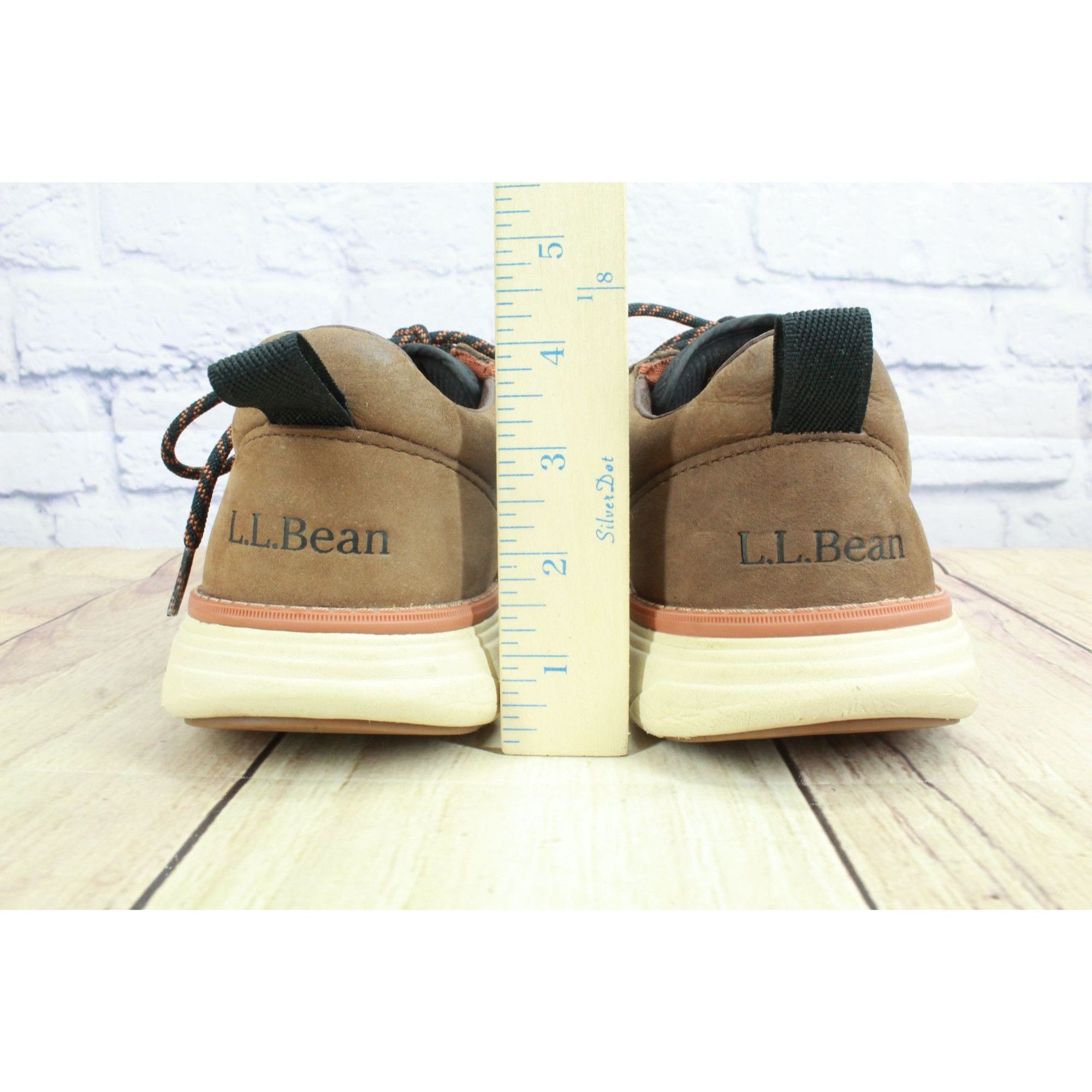 L.L. Bean LL Bean Kennebec Brown Leather Anti-Odor Casual Oxfords Size US 10.5 / EU 43-44 - 6 Thumbnail