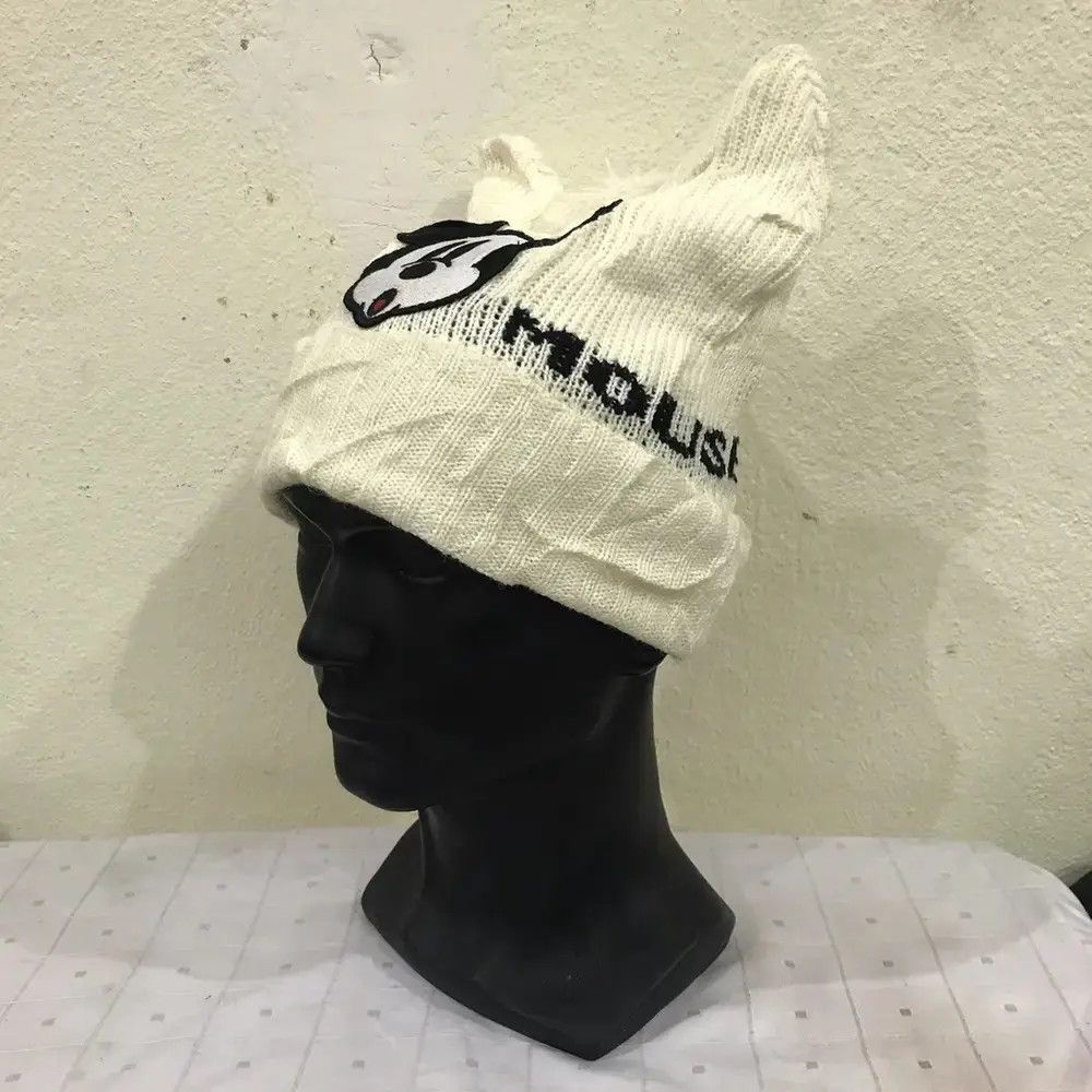 Mickey Mouse Disney Mickey Mouse Big Logo Bunny Horn Beanie Hat Size ONE SIZE - 4 Thumbnail
