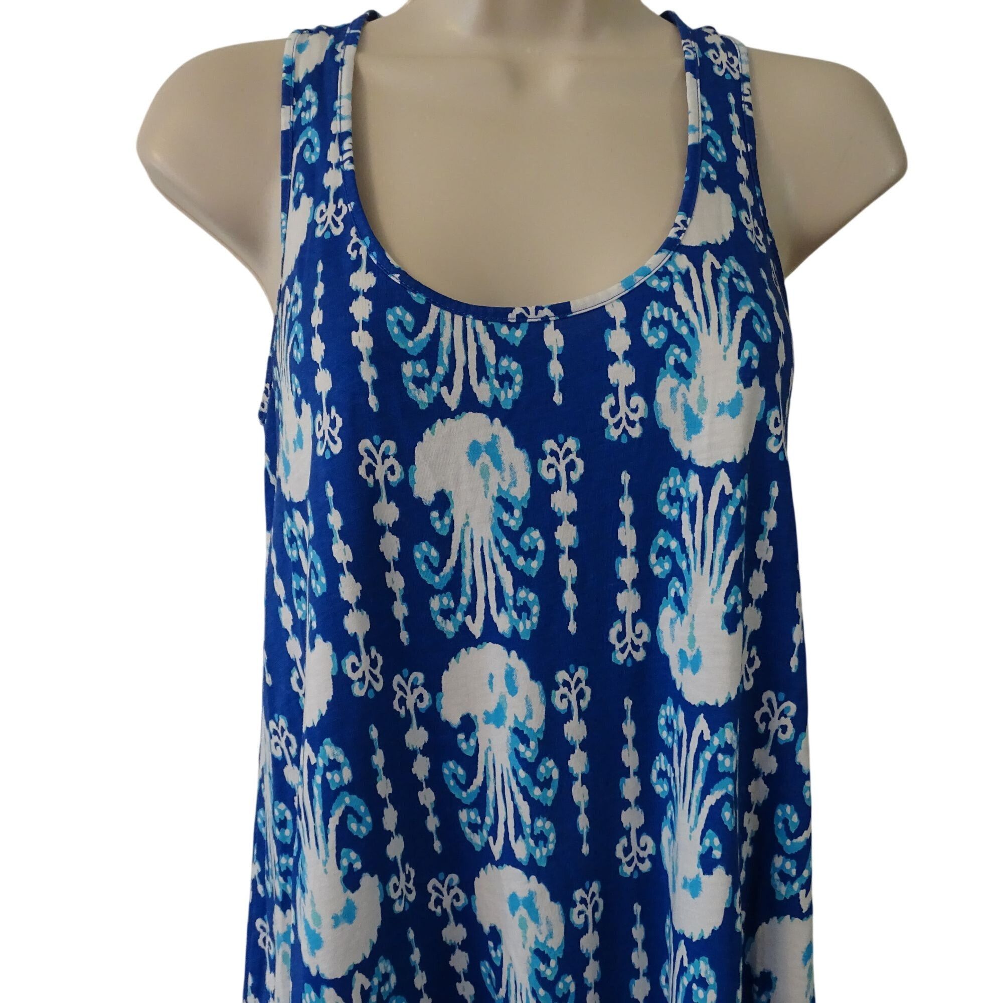 Lilly Pulitzer Lilly Pulitzer Melle Swing Tank Dress Blue Tank Dress Size M Size M / US 6-8 / IT 42-44 - 3 Thumbnail