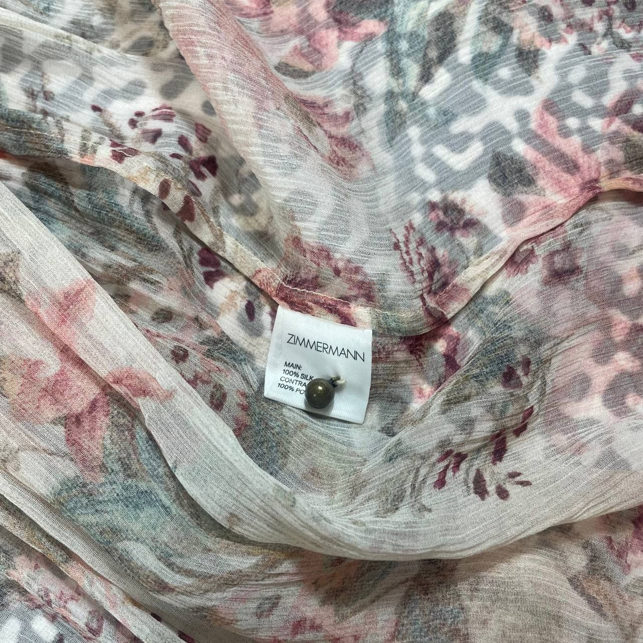 Zimmermann ZIMMERMANN Silk Frolal Maxi Dress Luxury Y2K Style Size L / US 10 / IT 46 - 19 Thumbnail