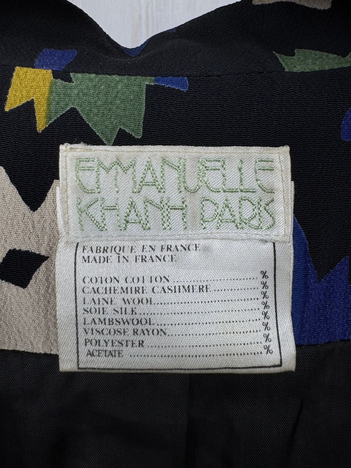 Emmanuelle Khanh Emmanuelle Khahn Paris vintage multicoloured designer blazer Size M / US 6-8 / IT 42-44 - 10 Thumbnail