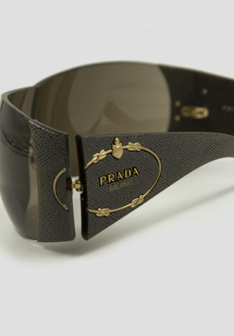 Prada PRADA Sunglasses Flame 2004 Star Mask Fire Chrome Silver Size ONE SIZE - 3 Thumbnail