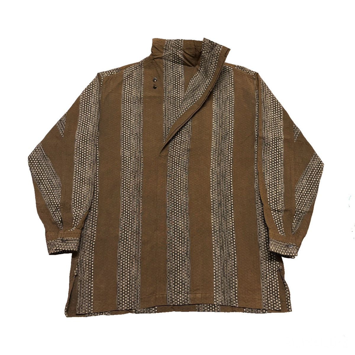 Issey Miyake A/W 1984 Sashiko Pullover Tunic L/S Size US XL / EU 56 / 4 - 1 Thumbnail