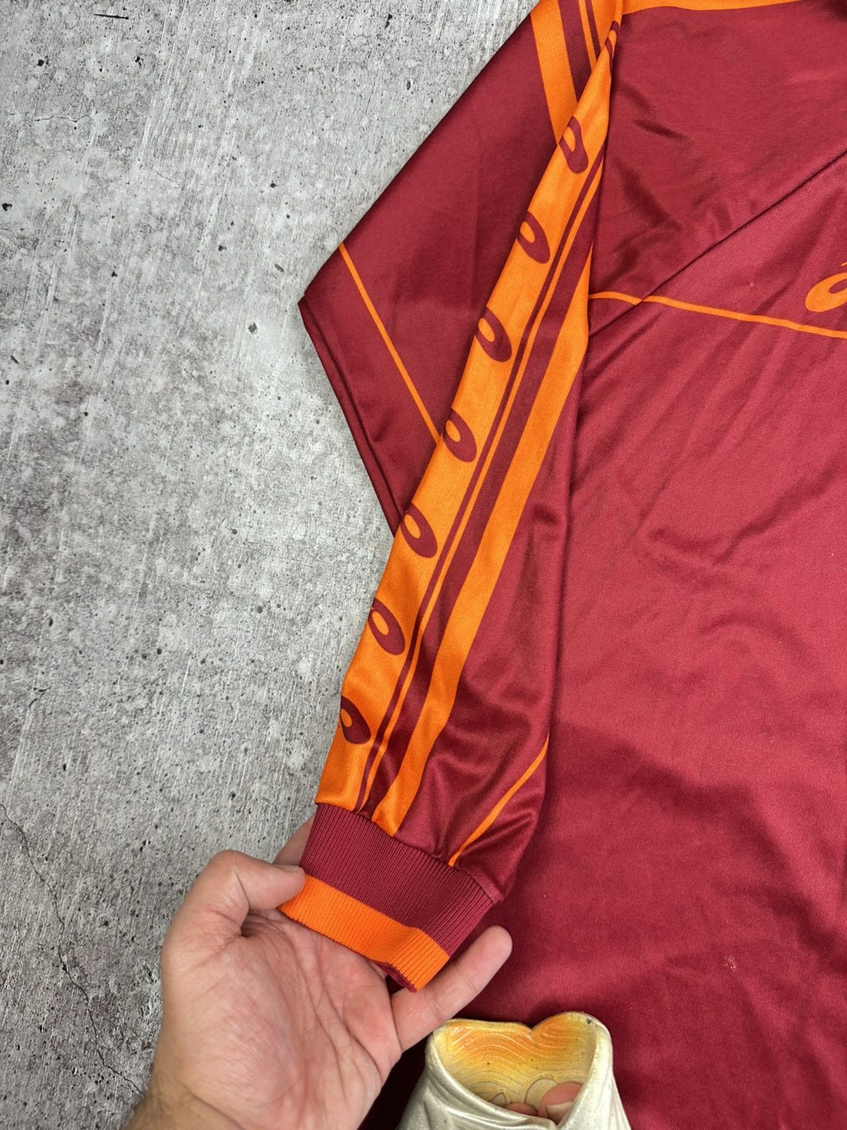 Asics 1995/96 Asics AS Roma Vintage Long Sleeve Soccer Jersey Size US M / EU 48-50 / 2 - 7 Thumbnail