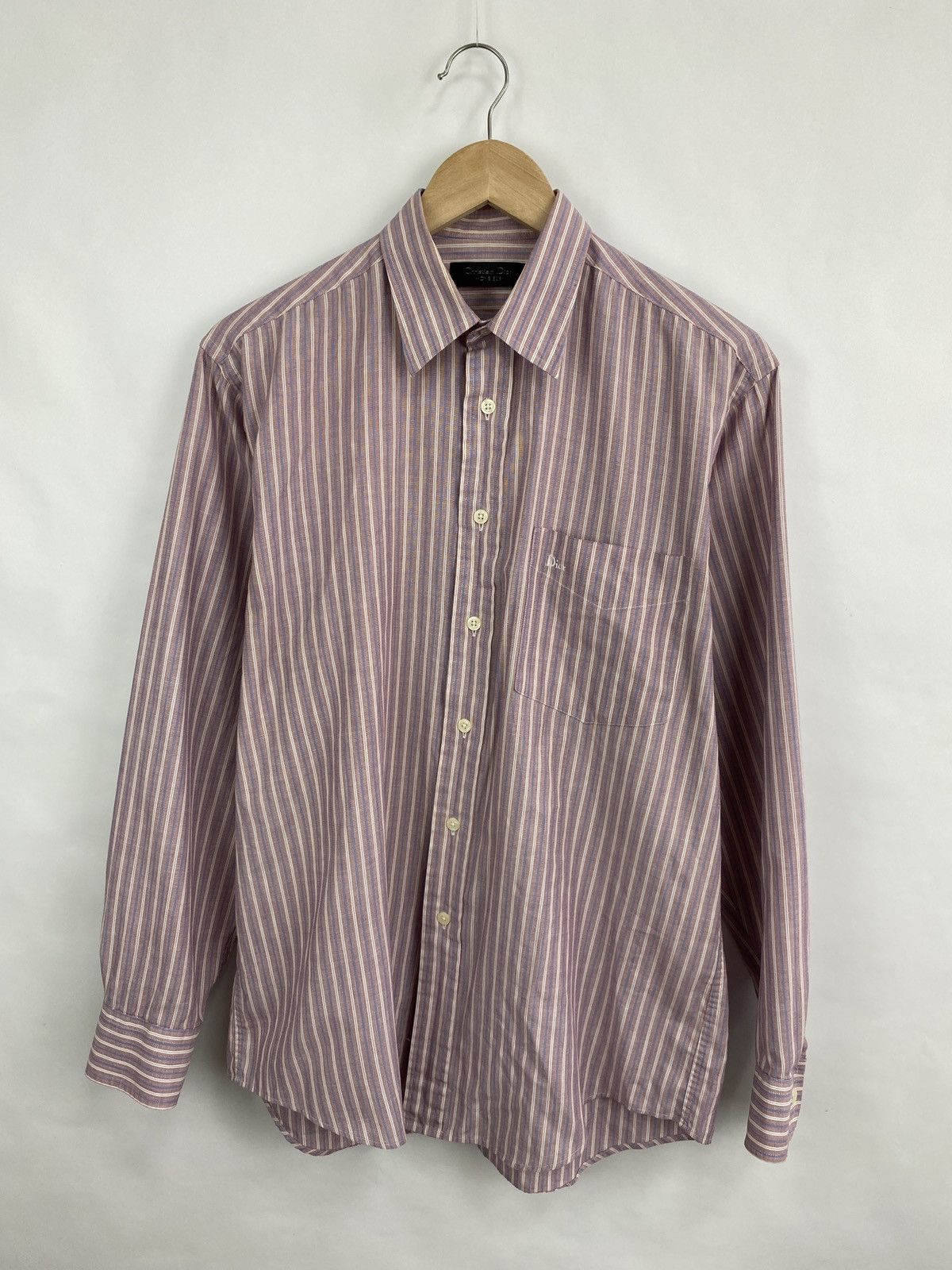 Christian Dior Monsieur Vintage 90s Dior Shirt Long Sleeve Rare Retro Hype Y2K Size US M / EU 48-50 / 2 - 3 Thumbnail