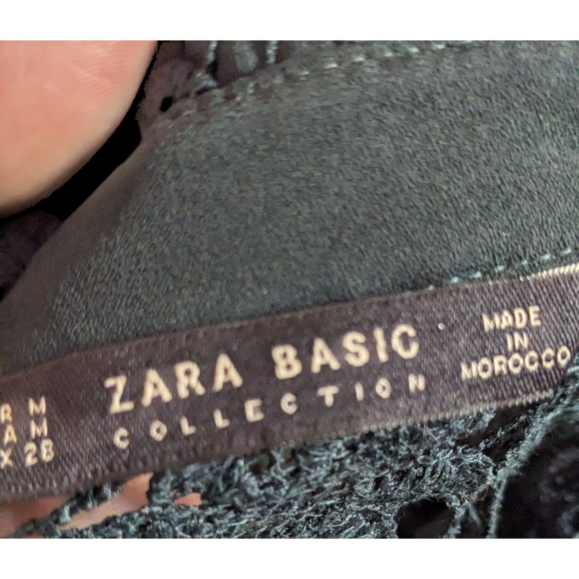 Zara Zara Basic Collection Gothic Black Floral Overlay Dress Size Size M / US 6-8 / IT 42-44 - 6 Thumbnail