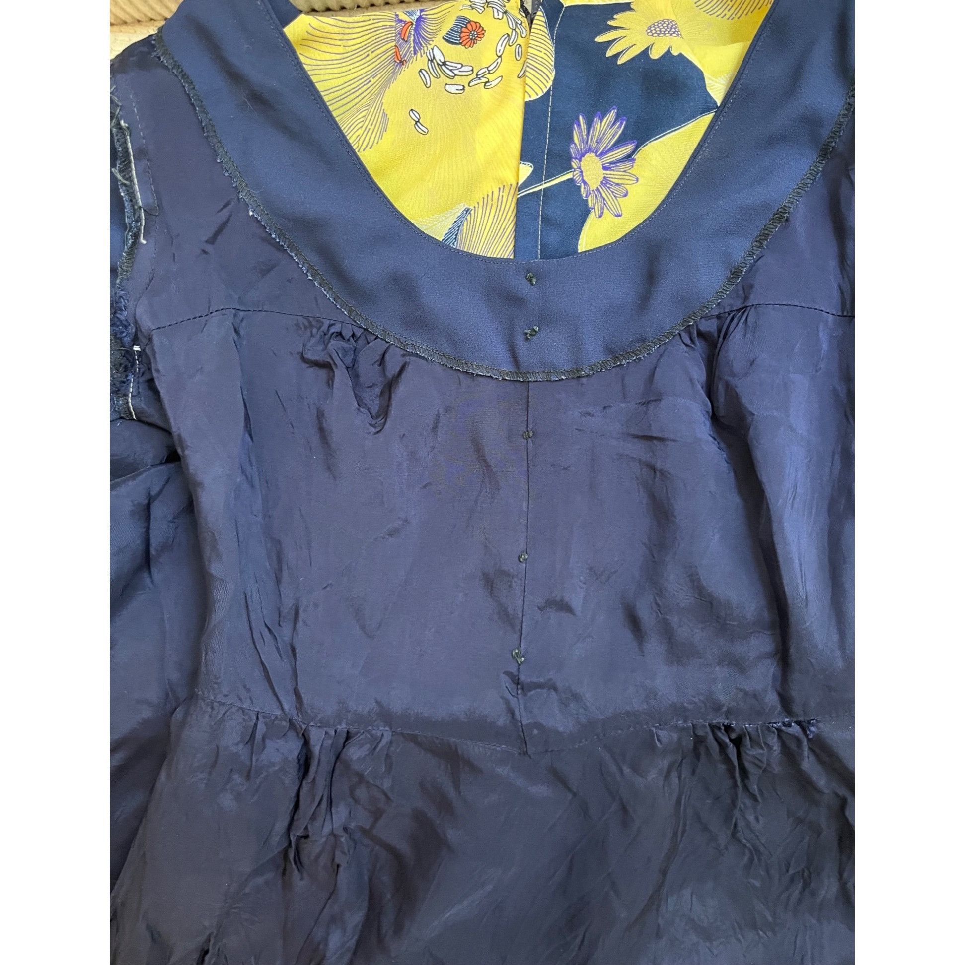 Other VTG 60’s Rabanne XS 0 2 Maxi Dress MCM Yellow Blue Floral Ho Size XS / US 0-2 / IT 36-38 - 8 Thumbnail