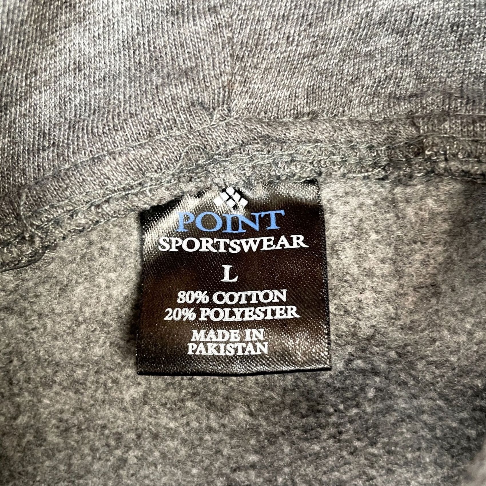Logo 7 VINTAGE New Orleans Hoodie Mens Large Gray Heathered Fleece Lined Embossed Logo Cotton Size US L / EU 52-54 / 3 - 3 Thumbnail
