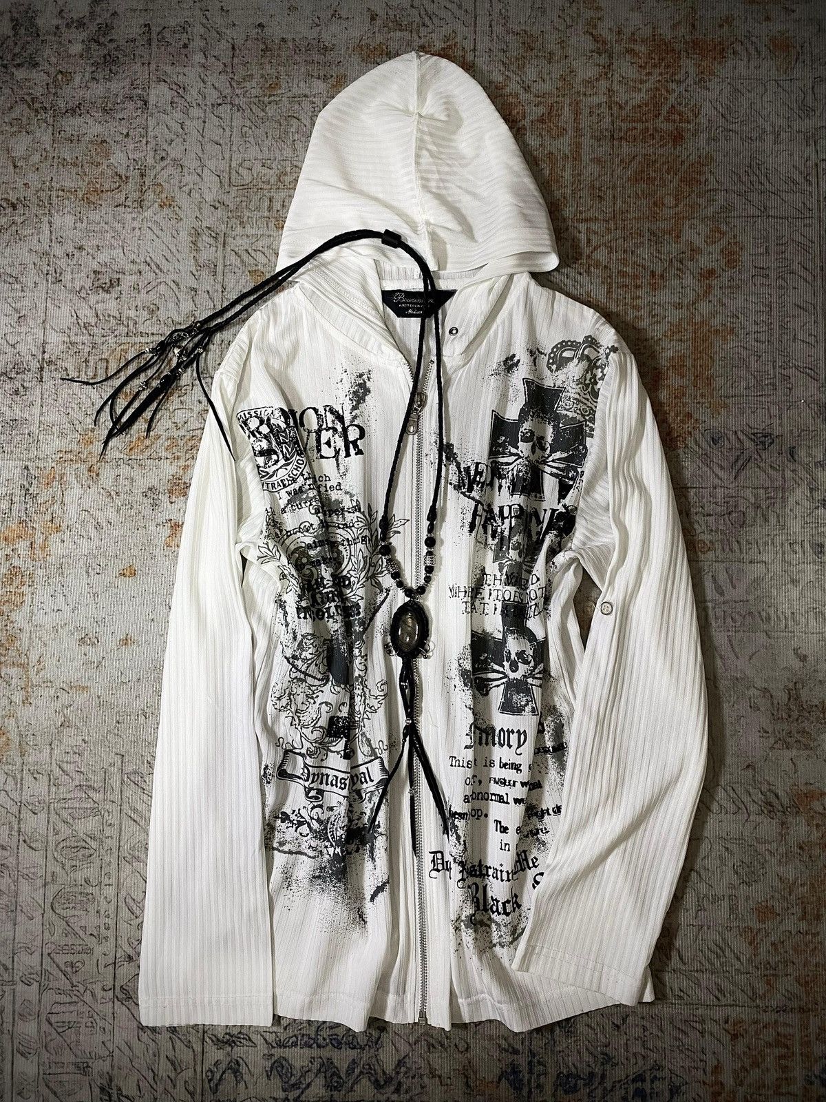 Beaumere Rare Beaumere Gothic Punk Poem Zip Hoodie Size US M / EU 48-50 / 2 - 1 Thumbnail