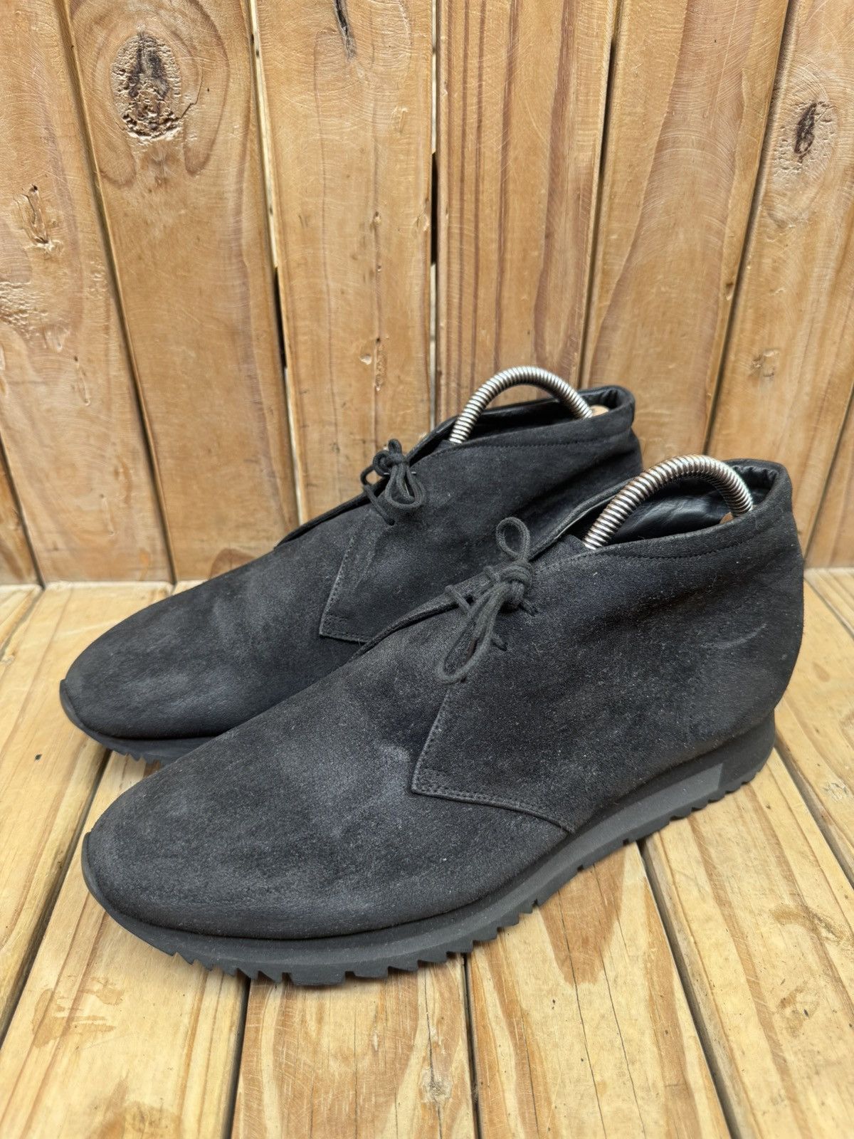 Prada Prada distressed leather Men’s chukka boots SIZE UK 8 US 9 Size US 9 / EU 42 - 20 Thumbnail