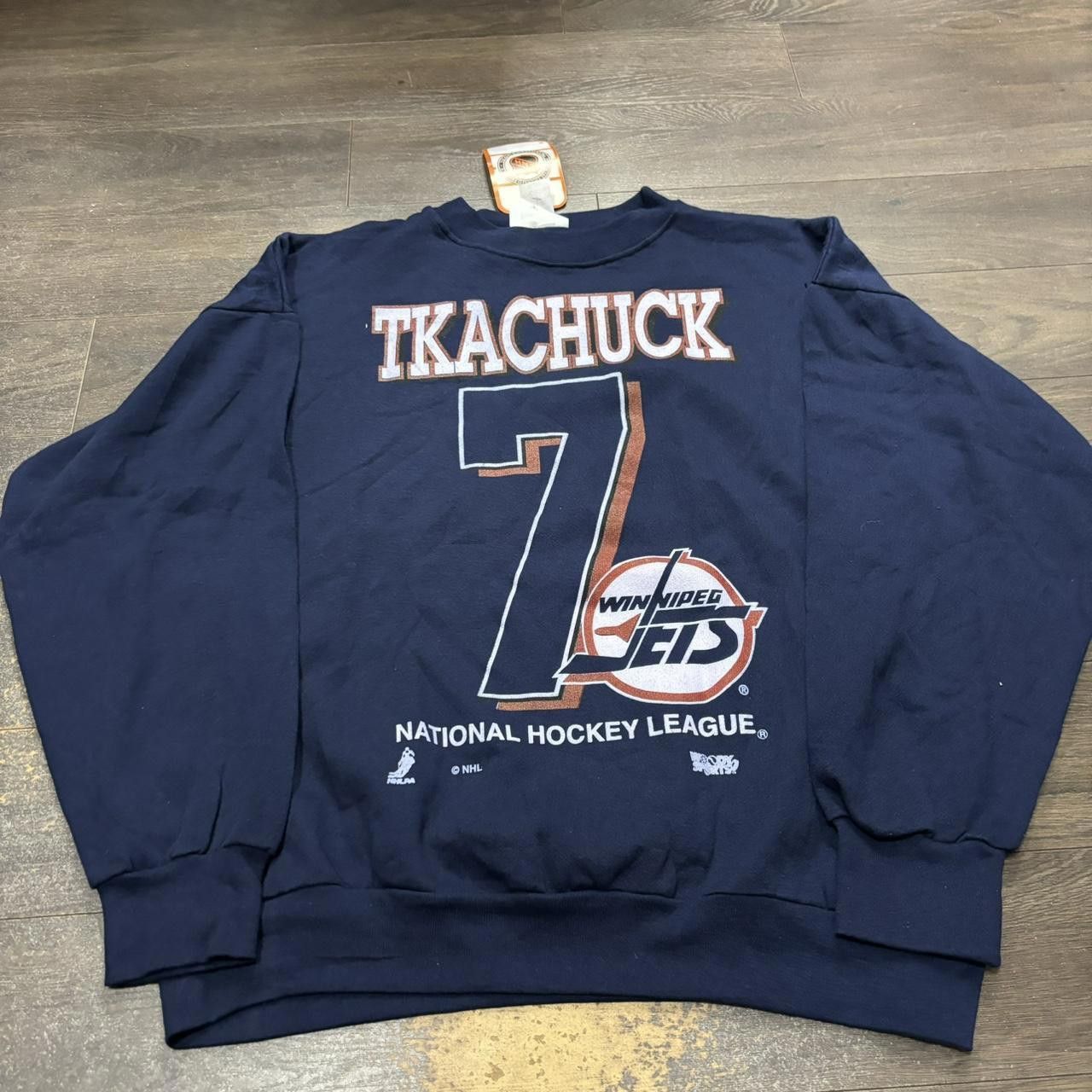 Designer Vintage Keith Tkachuck Winnipeg Jets Crewneck Sweatshirt M/L Size US L / EU 52-54 / 3 - 3 Thumbnail