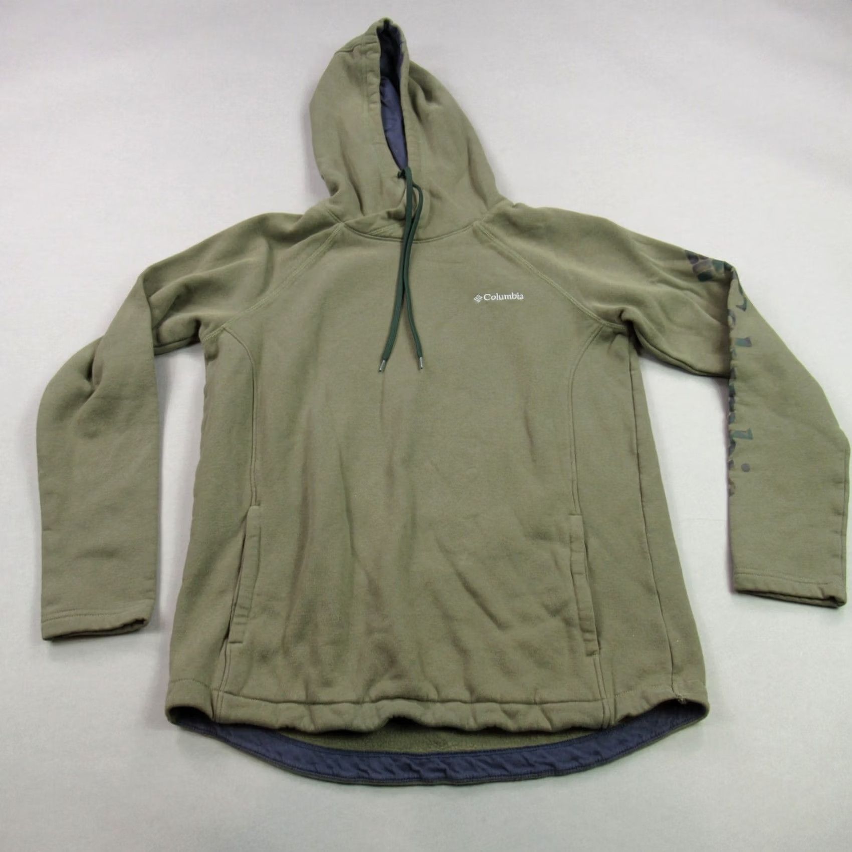 Vintage Columbia Hoodie Womens Small Long Sleeve Activewear Hooded Green Adult Size S / US 4 / IT 40 - 2 Thumbnail