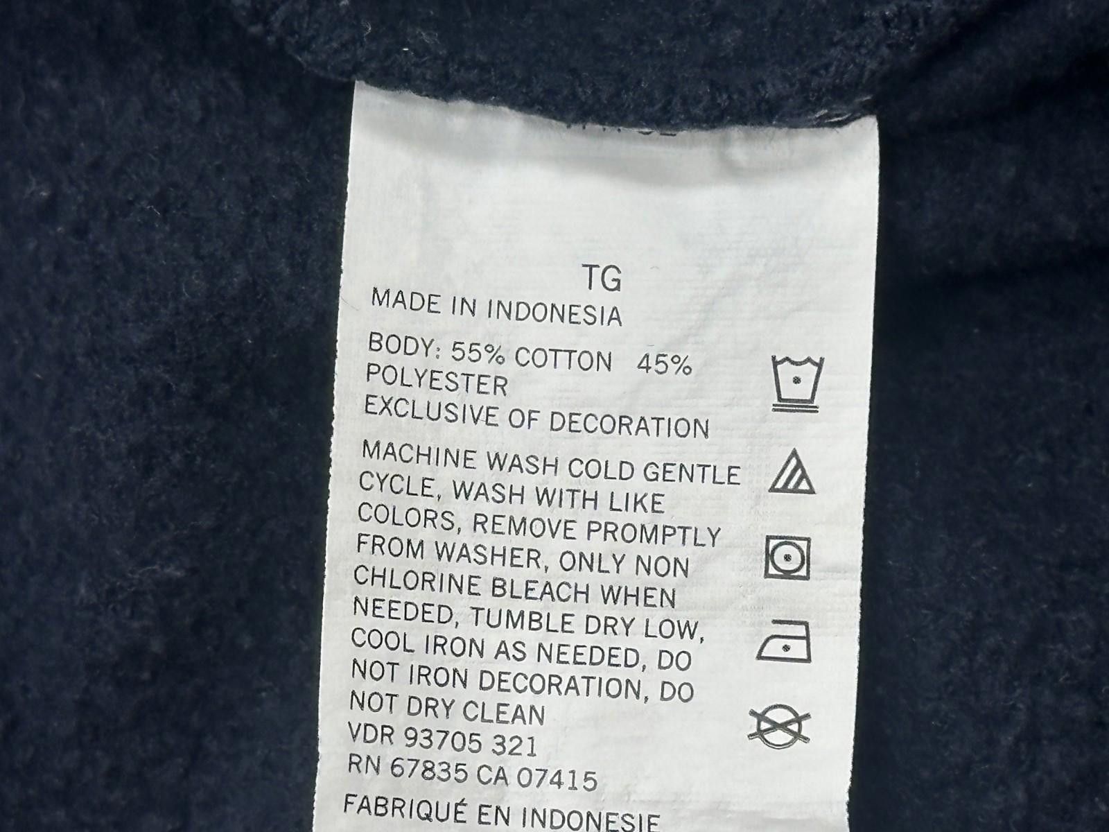 Nautica Nautica Fleece Pullover Logo Sweatshirt Blue Mens XL Size US XL / EU 56 / 4 - 4 Thumbnail