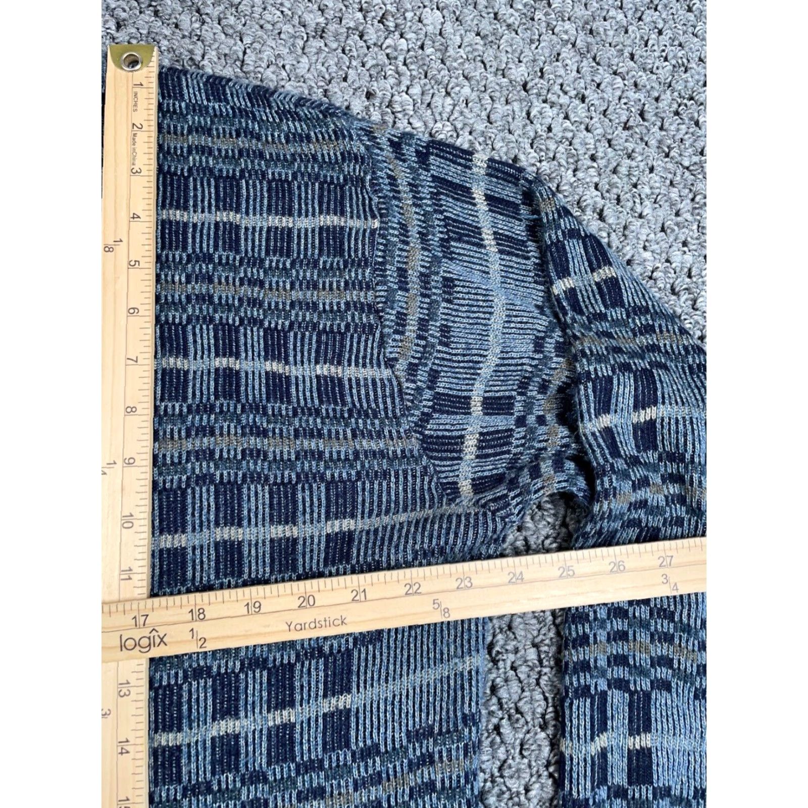 Vintage VINTAGE Northern Isles Sweater Adult Large Gray Lightweight Knit Geometric 80s 90s Mens Pullover Crew Neck Size US L / EU 52-54 / 3 - 6 Thumbnail