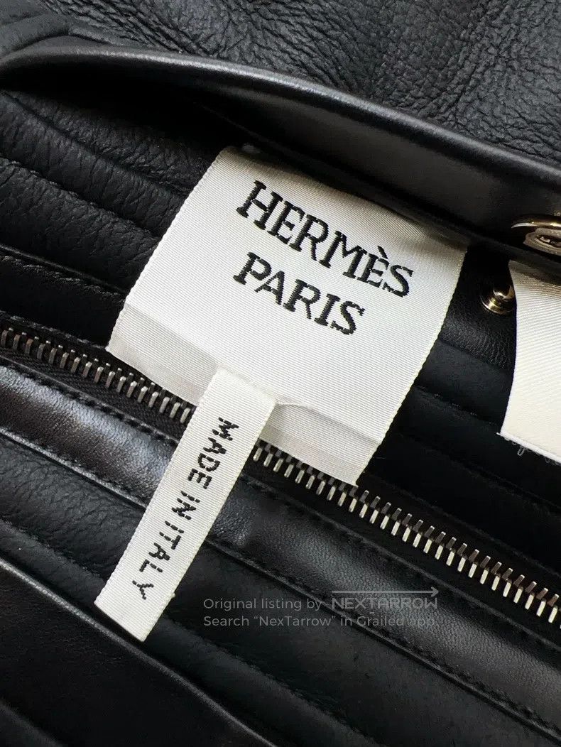 Hermes Hermes Black Leather and Fur Reversible Vest Jacket Size XS / US 0-2 / IT 36-38 - 4 Thumbnail